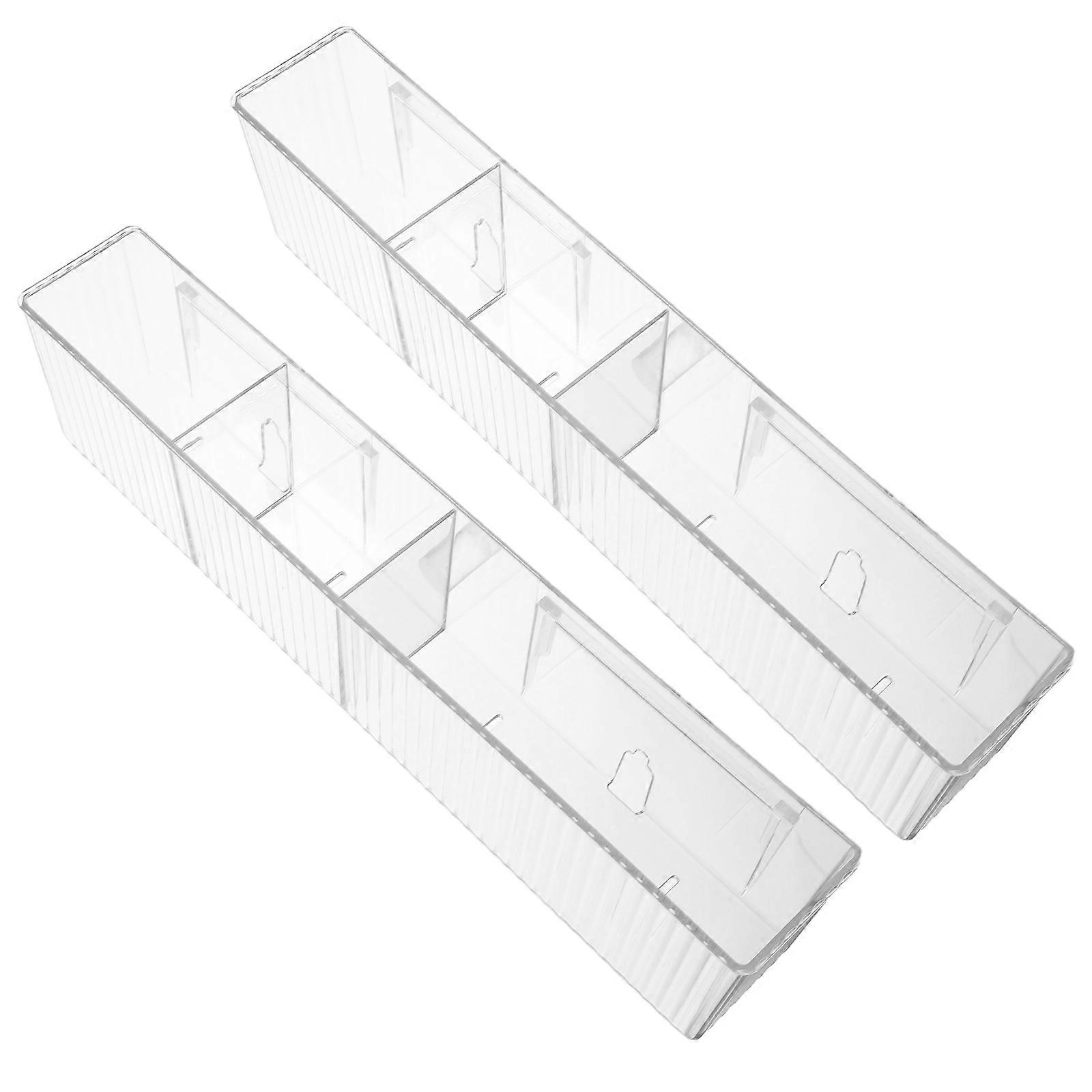 Acrylic Bathroom Wall Organizer 6Pcs for Holding Stuff with Draining Storage