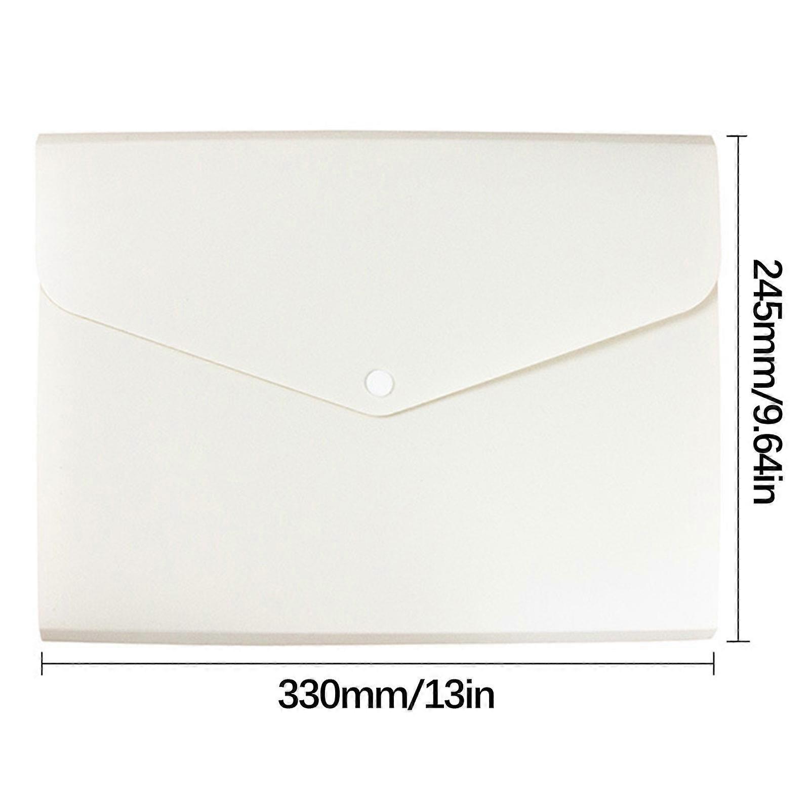 Expanding File Folder Organizer, Compatible with A4 Paper, Accordion Desktop Storage for School Office Travel, White