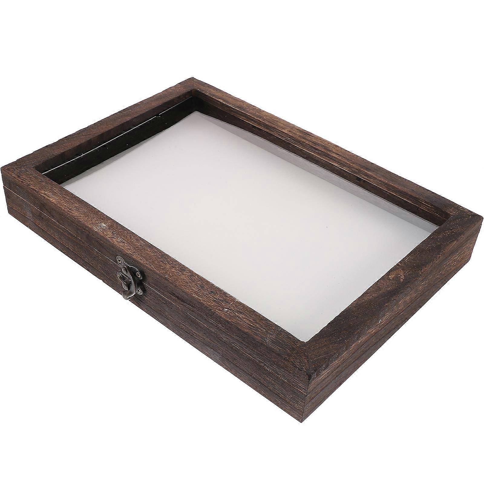Butterflies Specimen Display Box Wooden Display Case for Home 3Sets