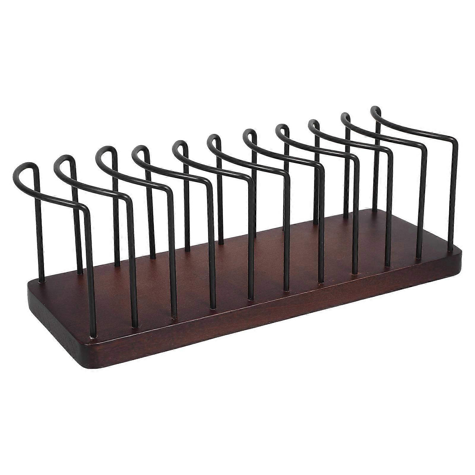 Baseball Cap Holder Wood Hat Stand for Display 2Pcs Tabletop