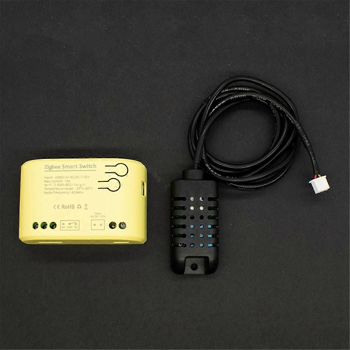 Zigbee Smart Switch Temperature Humidity Sensor 7-32V