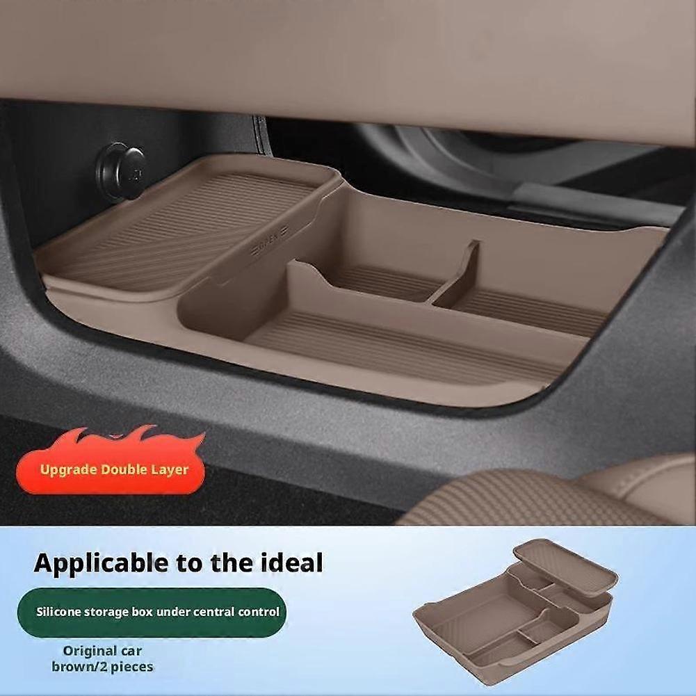 For LIxiang L7 L6 Center Console Organizer Lower Storage Box Trunk Cargo Management