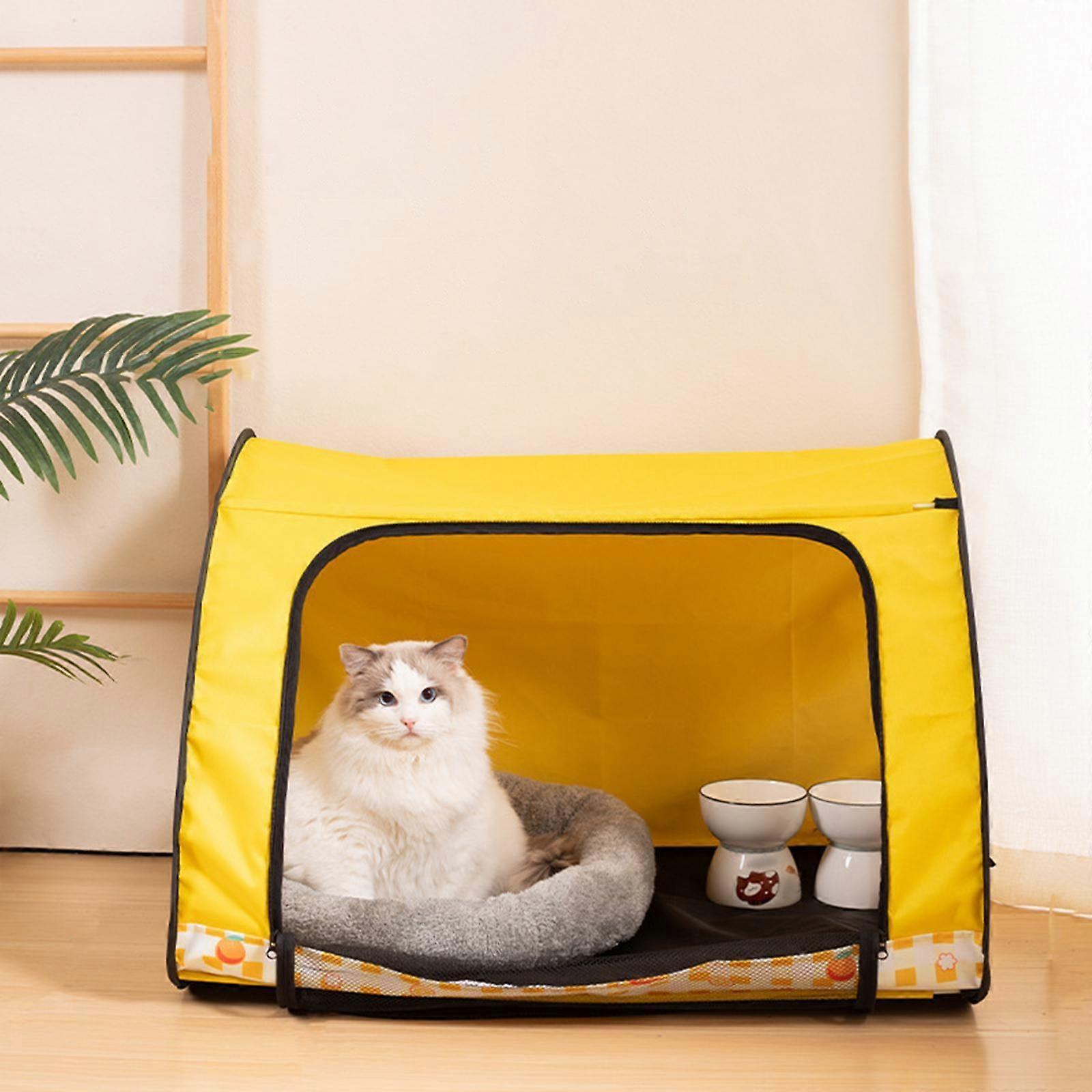 Foldable Cat Tent Portable Pet Playpen Large Capacity Playpen for Kitten Daycare