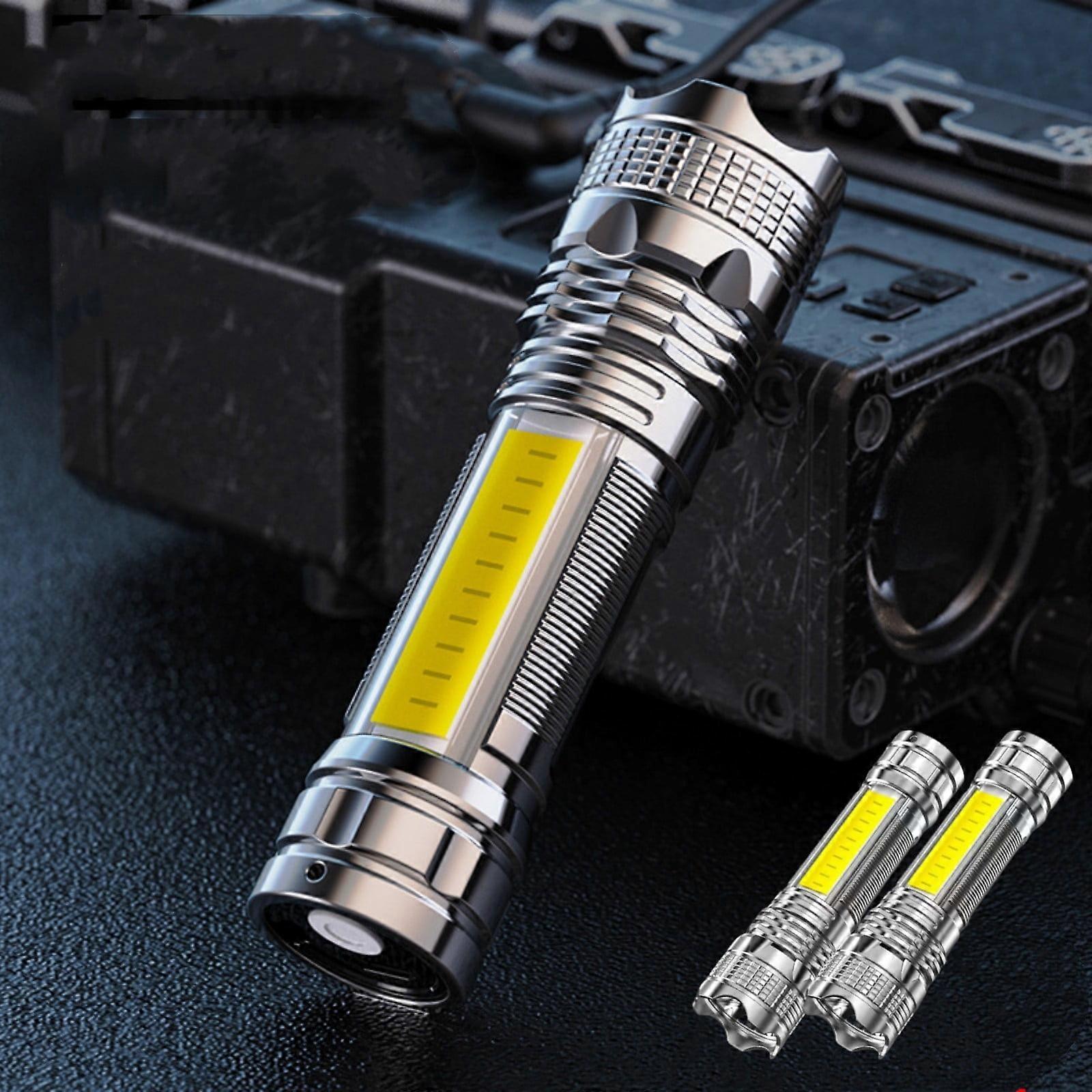 Fnyoxu LED Flashlight,1000 Lumens Super Bright Flashlight,Zoomable,Rechargeable Flashlight with 4 Modes,,Powerful Handheld Flashlight