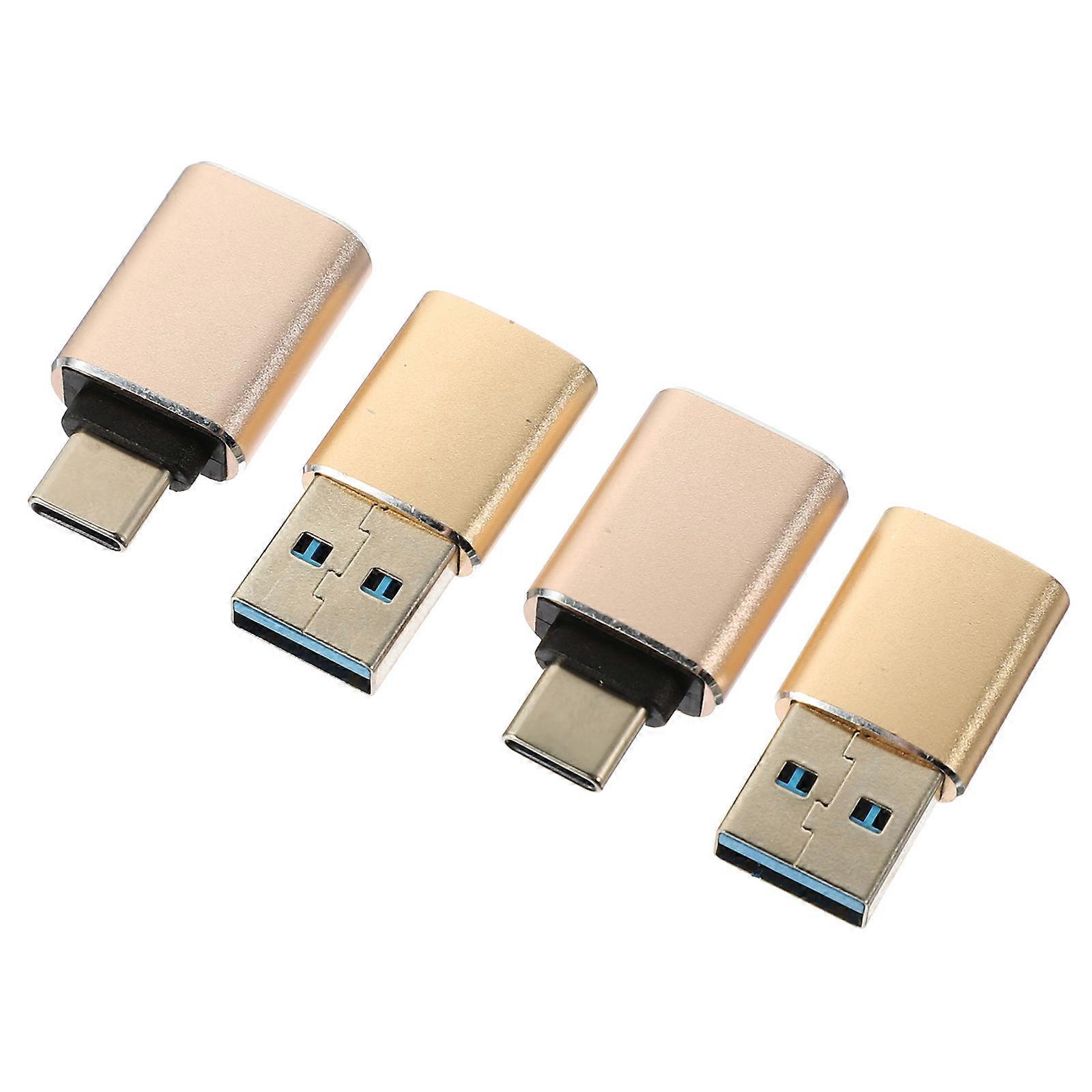 USB Type-C Converter Usb3.0 to USB Adapter Otg Adapter 4Pcs for Computer