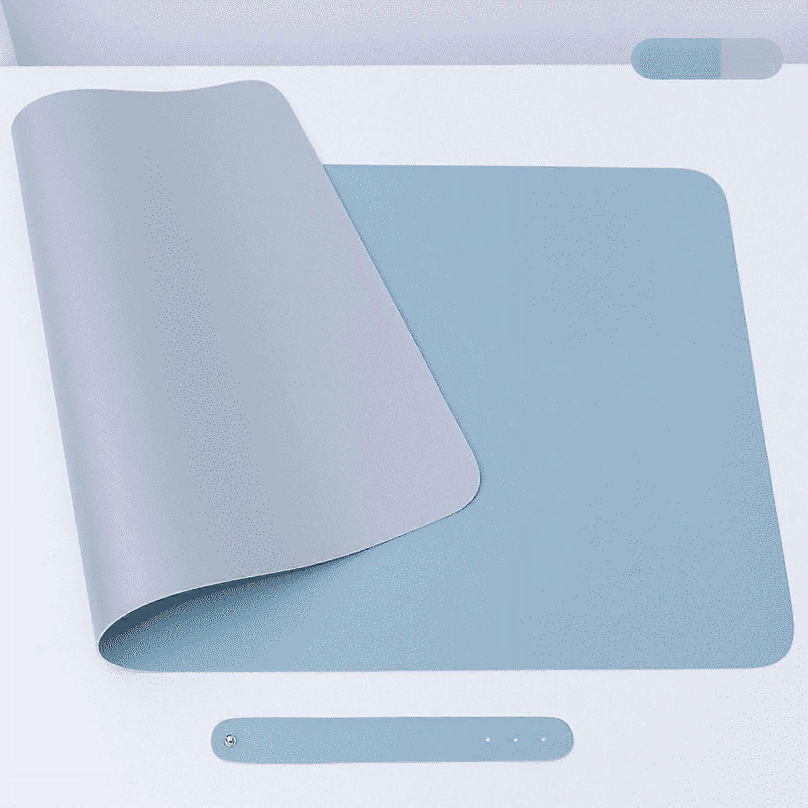 Desk Mat 24"x12" PU Leather - Smooth, Waterproof Protector Pad for Office/Home, compatible with desks