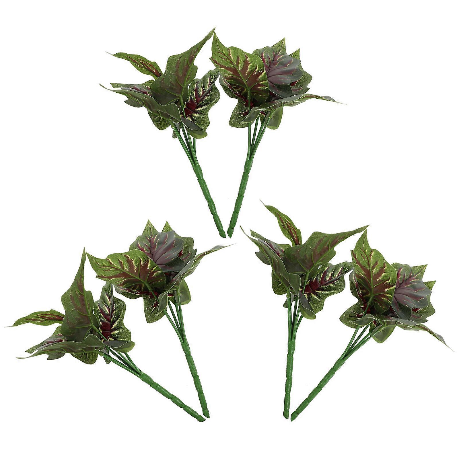 Simulation Leaves Artificial Plant for Decoration 12Pcs Greenery Set