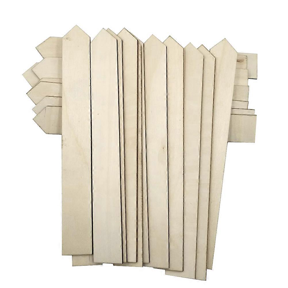 Wooden Garden Labels Decorative Wood Stick for Marking Use 100Pcs Garden Stake Tags