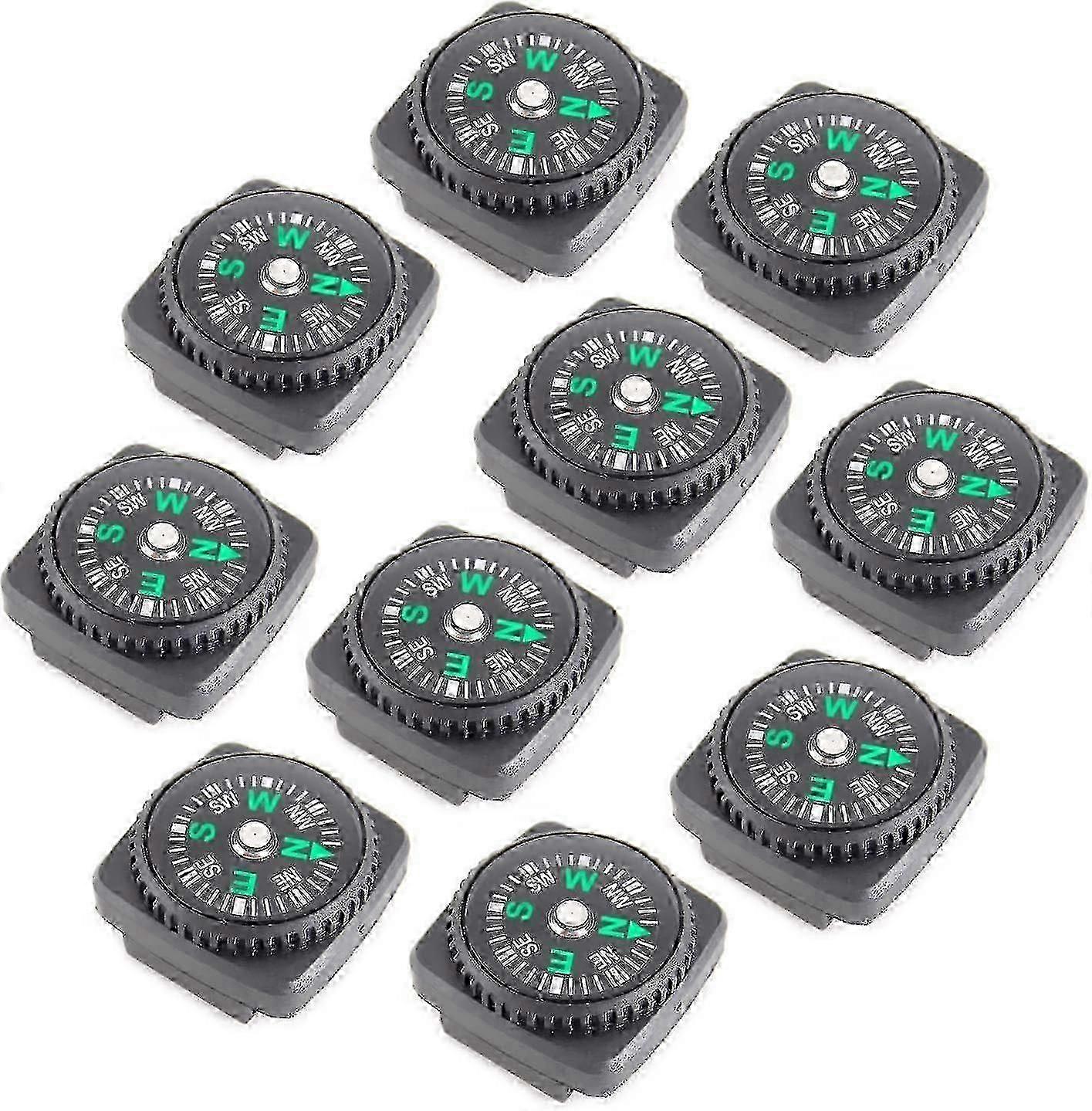 10pcs Button Compass, Mini Compass Button Compasses Watch Band Co