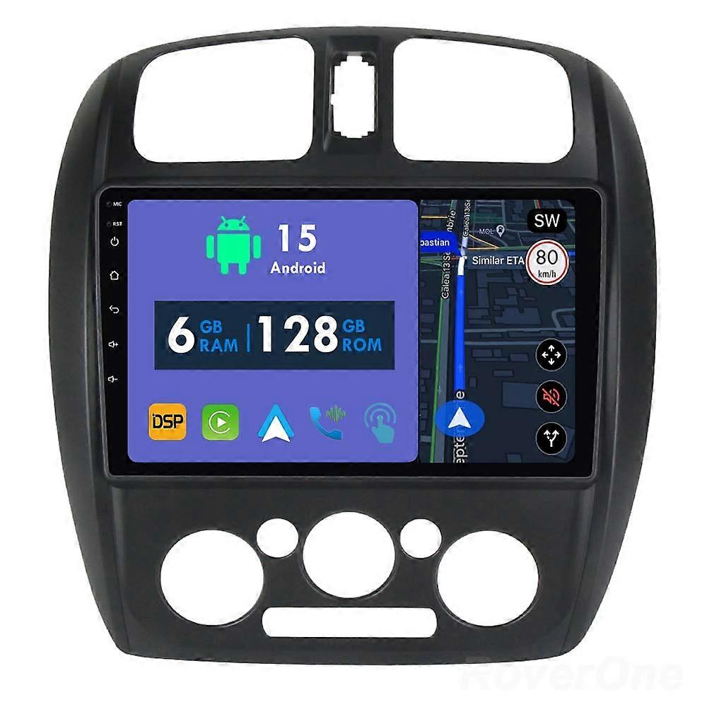Car Radio 6G+128G CarPlay GPS Navigation Head Unit for Mazda 323 for Ford laser 2002 - 2008 Android Auto Bluetooth Stereo Touch Screen
