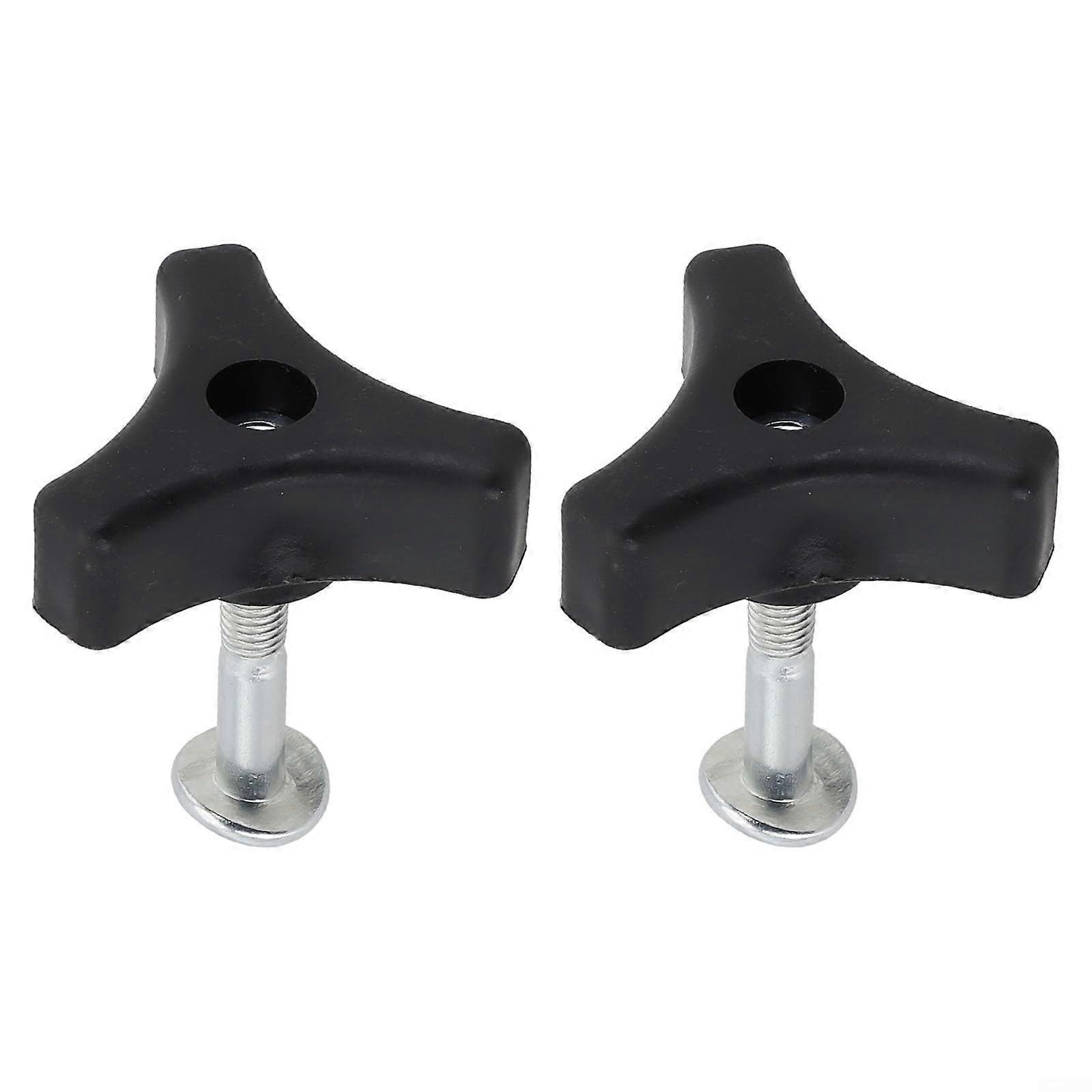 Plastic Triangle Knobs and Bolts 2Pack for Lawn Mowers Replacement Parts