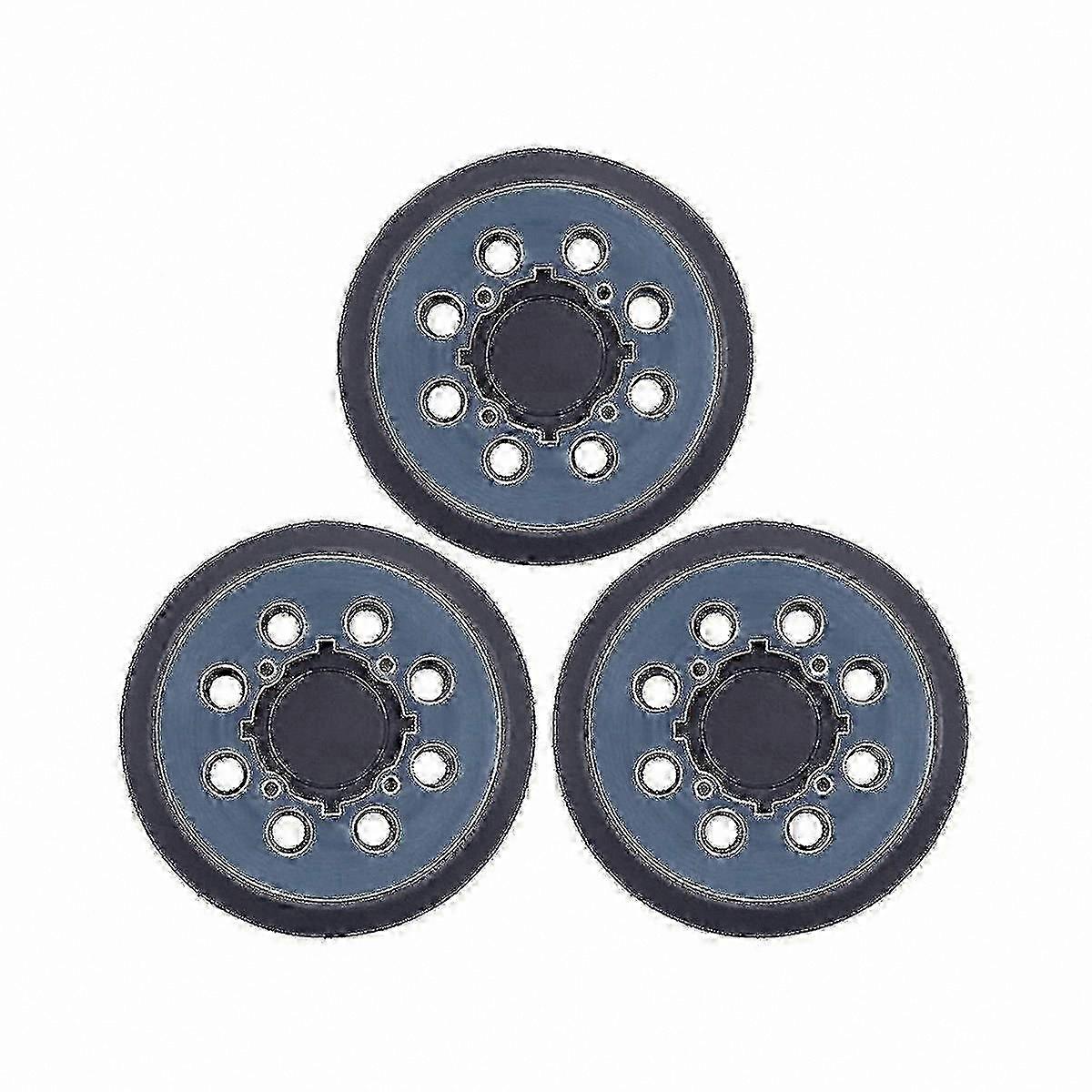 3-Pack 5" Sanding Backing Pads with 8 Holes for Hook & Loop Sanders