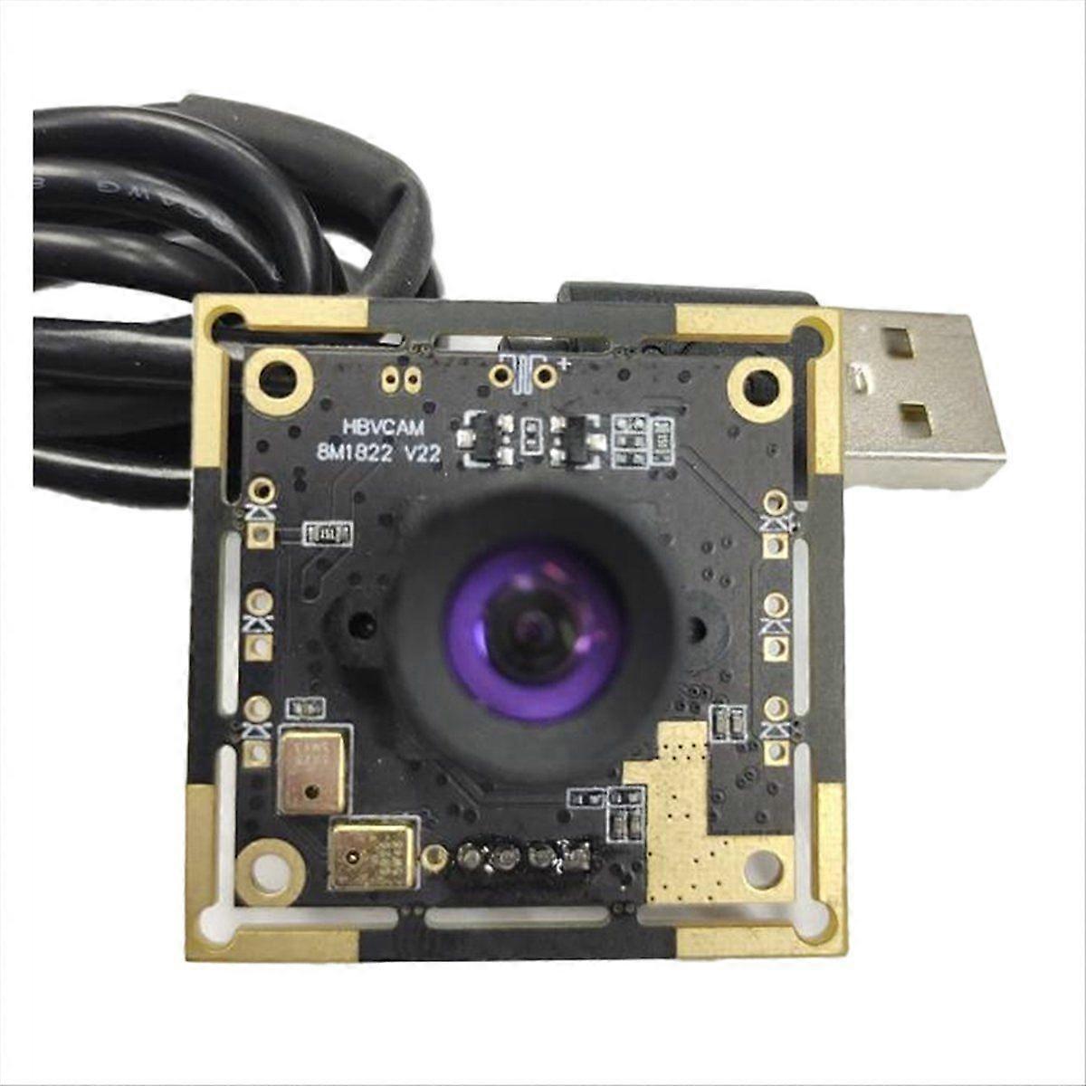 Webcam IMX179 30fps 2M Cable 3mm Lens No Distortion,USB Camera Module