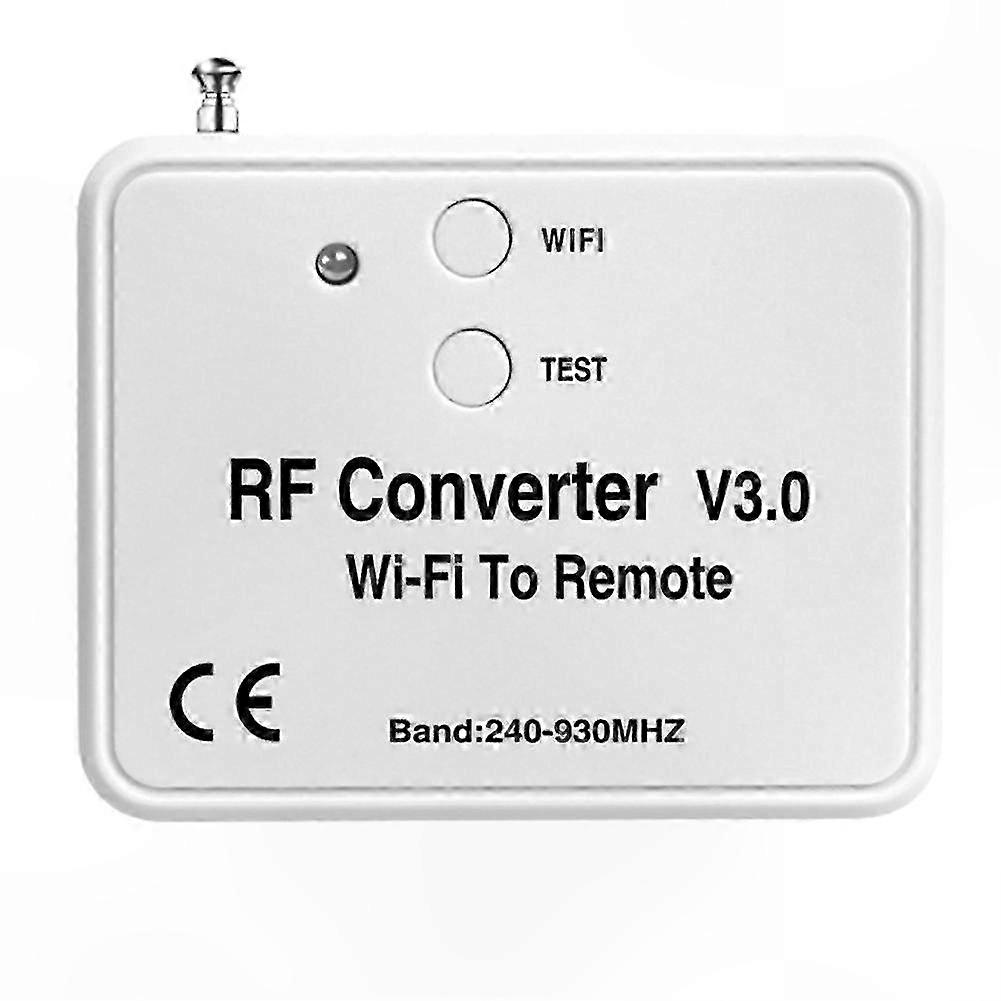 Smart Home Compatible WiFi Remote Control Converter for Garage Door 240-930MHz RF Signal Transformation Adapter