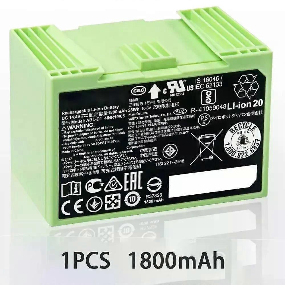Apply ABL-D1 14.4V 5000MAH Authentic Replacement Parts - Lithium Ion Battery for Roomba e & i Series Robot Vacuums i3+ i4+ i7+ i8+