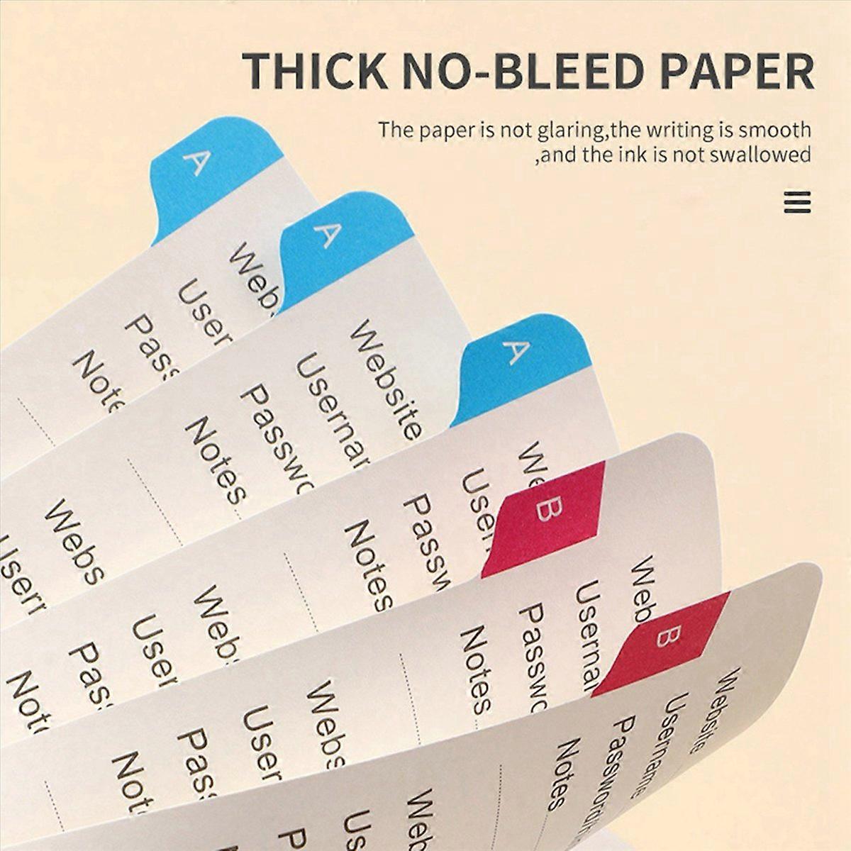 Password Keeper Book with Alphabetical Tabs for Seniors, D