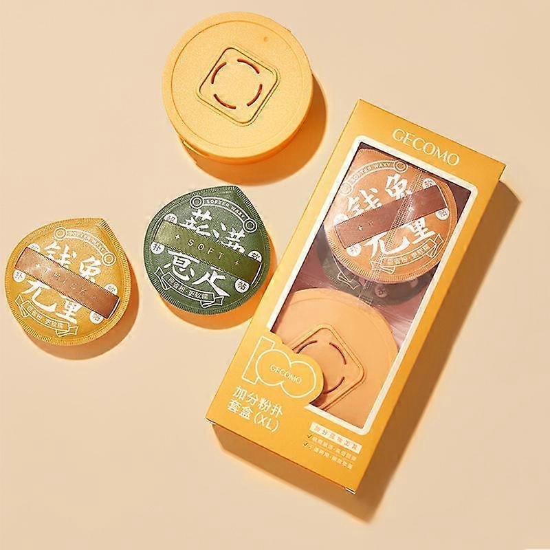 Makeup Sponge Set, 2 Counts Versatile Powder Puffs for Liquid Foundation & 1 Count Storage Container, Soft Makeup Puffs Contouring Blending 