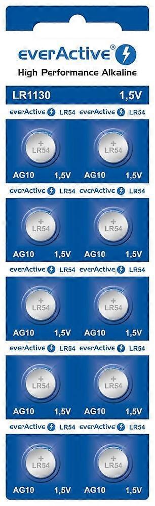 Mini Alkaline Batteries Everactive G10 Lr1130 Lr54 10 Pcs