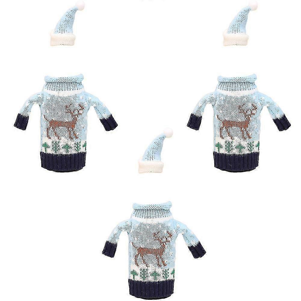 Julvinsflasköverdrag, semestervinflasktröja med hatt