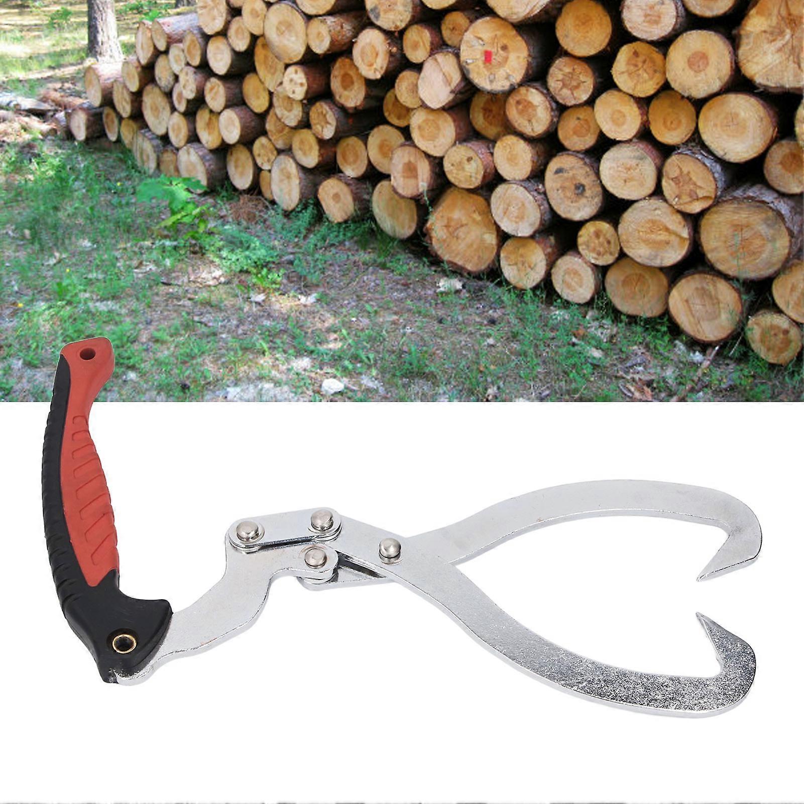 Log Skidding Tong 8 Inch Cr Plated Easy Using Hook Log Grapple Hook for Timber Handling 