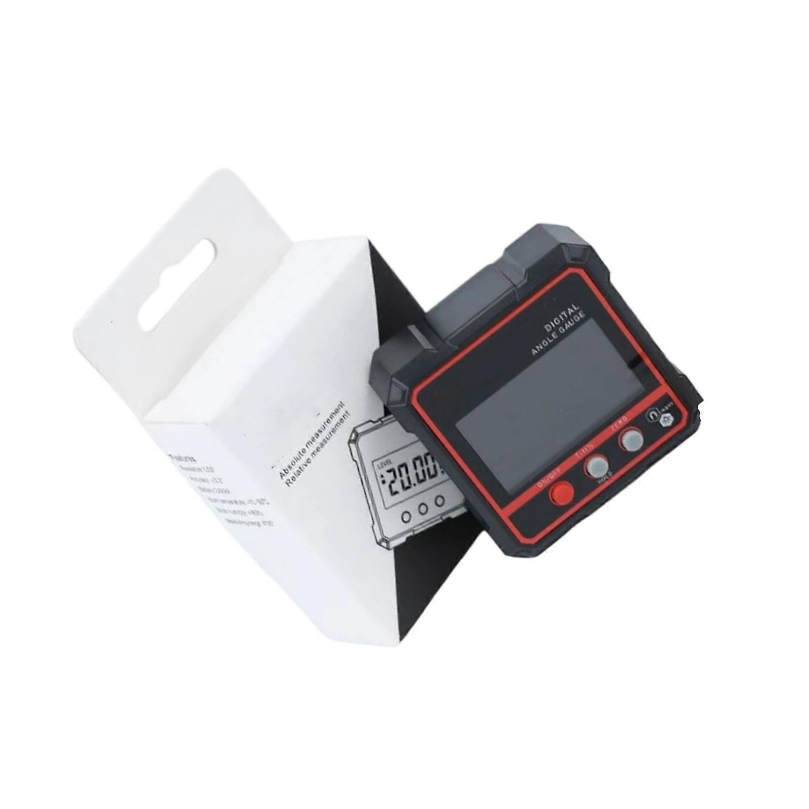 Mini Digital Inclinometer Magnetic Angles Measurement Tool Lightweight Design Easy Battery Replacements for Carpentry Multicolor