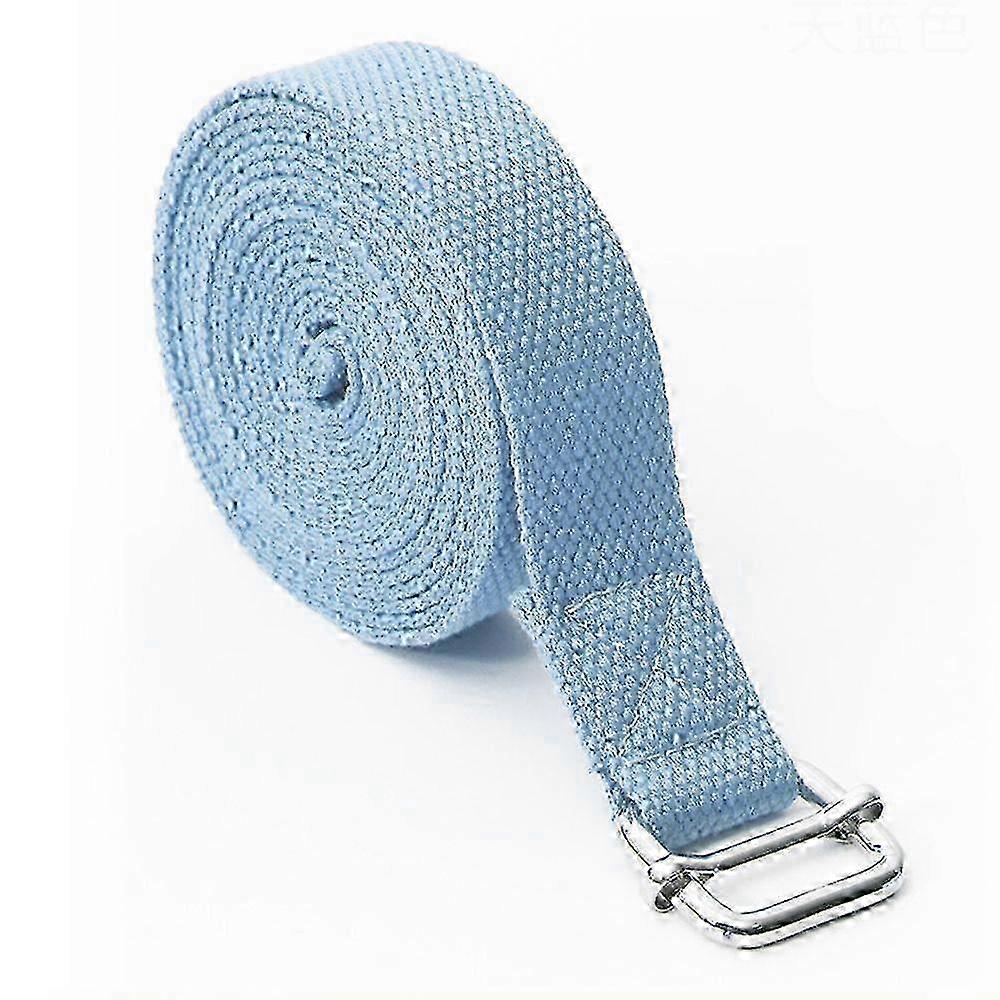 Yoga Band - Enhanced Performance Adjustable Yoga Belt Strap with Metal Sliding Buckle for Flexibility Exercises