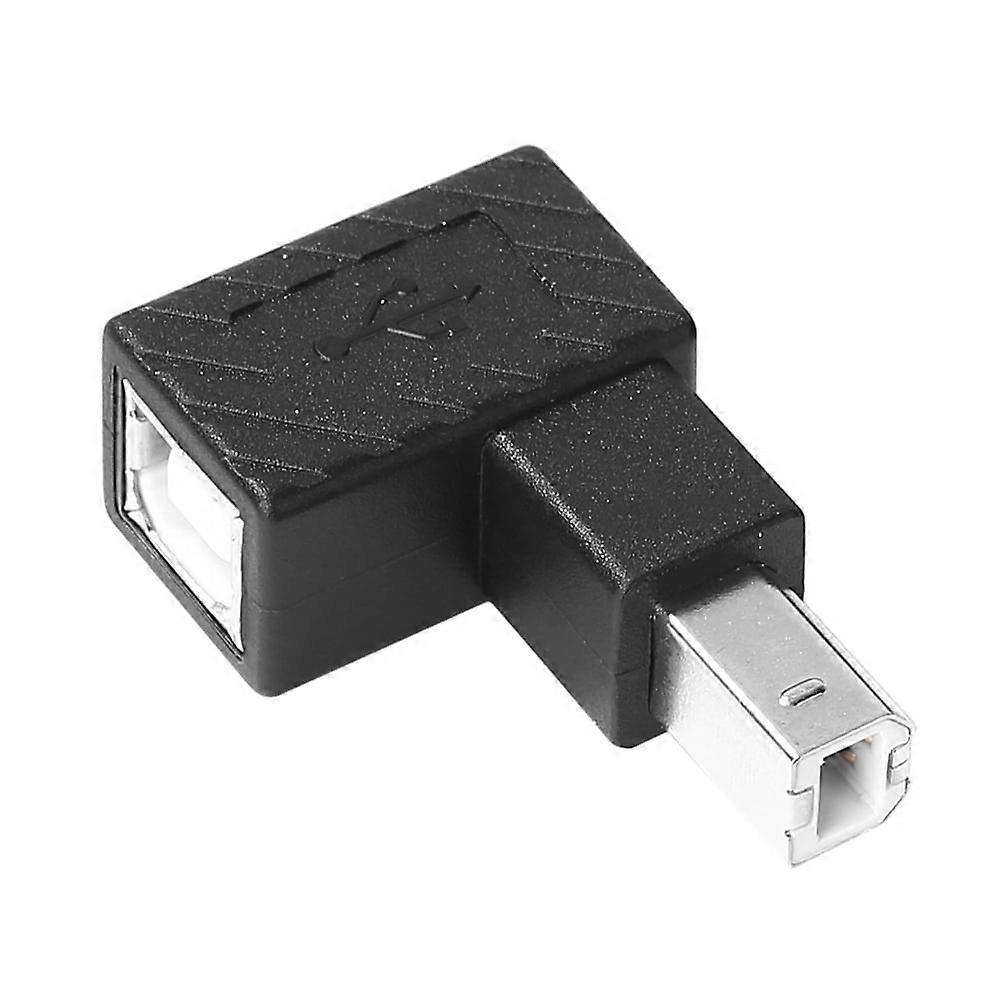 jixopn 90 Degree Right Angled USB Type B Extension Plug Converter for Printer Scanner