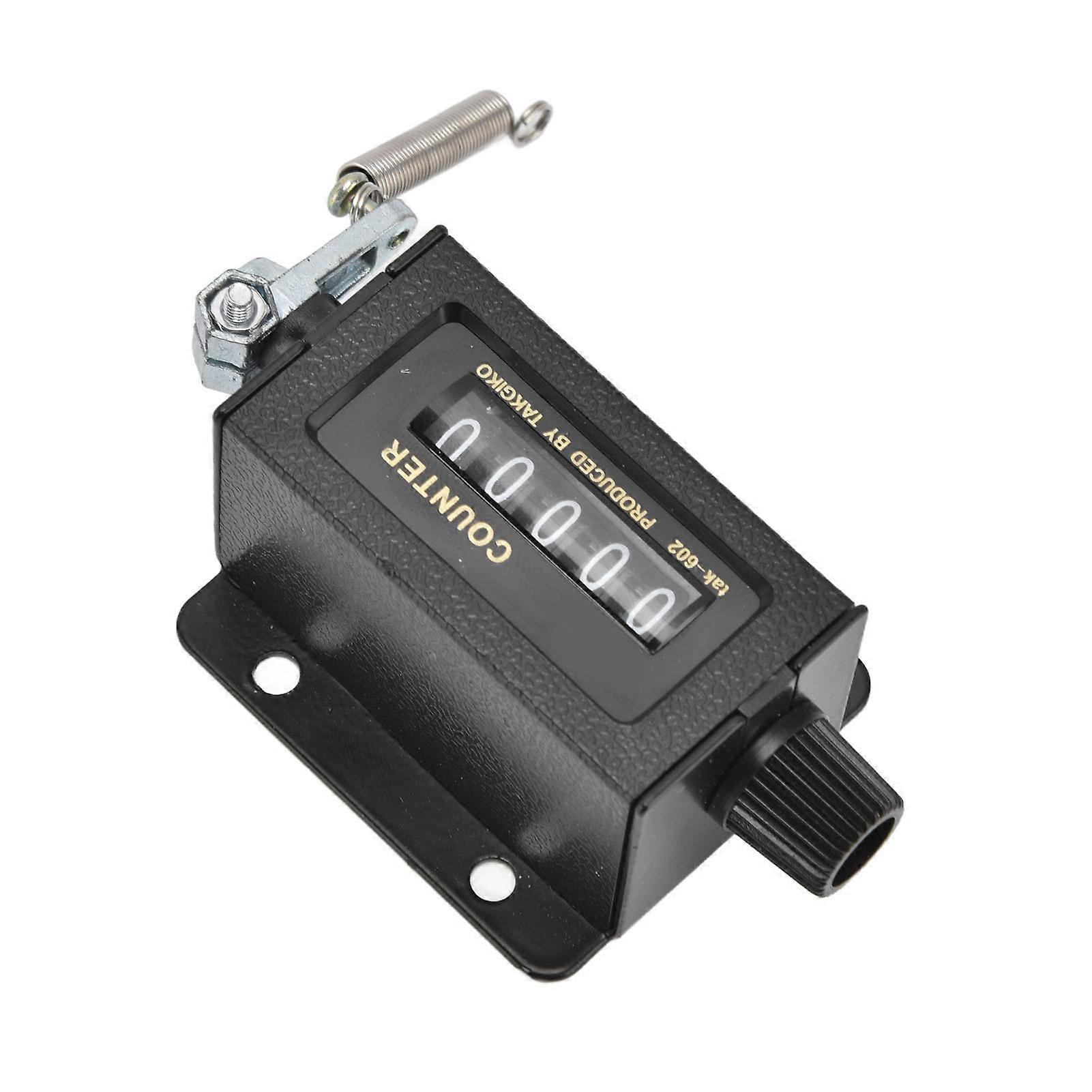 Fonction de réinitialisation du compteur mécanique Conception de miroir en verre transparent durable Outil de comptage précis à 5 chiffres pour l'impression