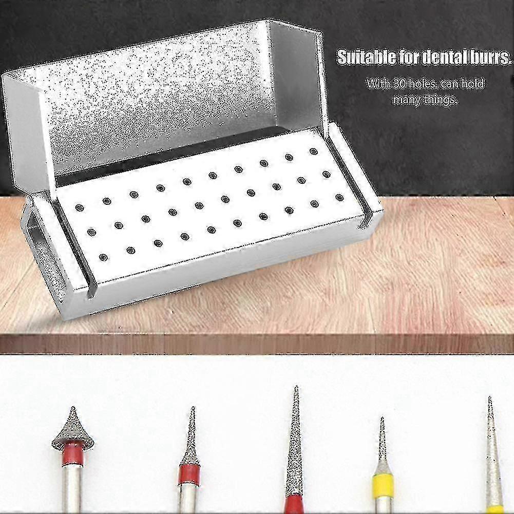 シルバーオートクレーブ歯科用バーブロック - バー用アルミ収納ボックス