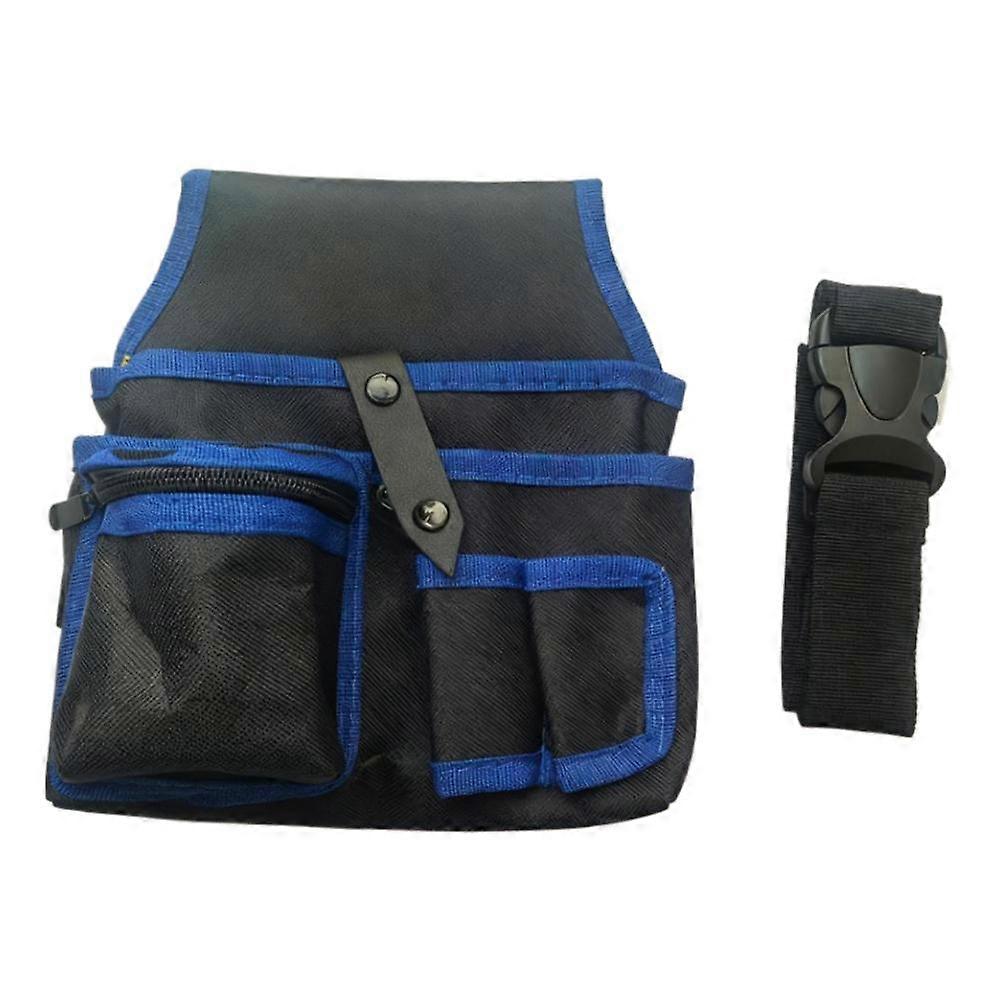 Heavy-Duty 600D Polyester Tool Pouch with Three Compartments for Electricians and Technicians