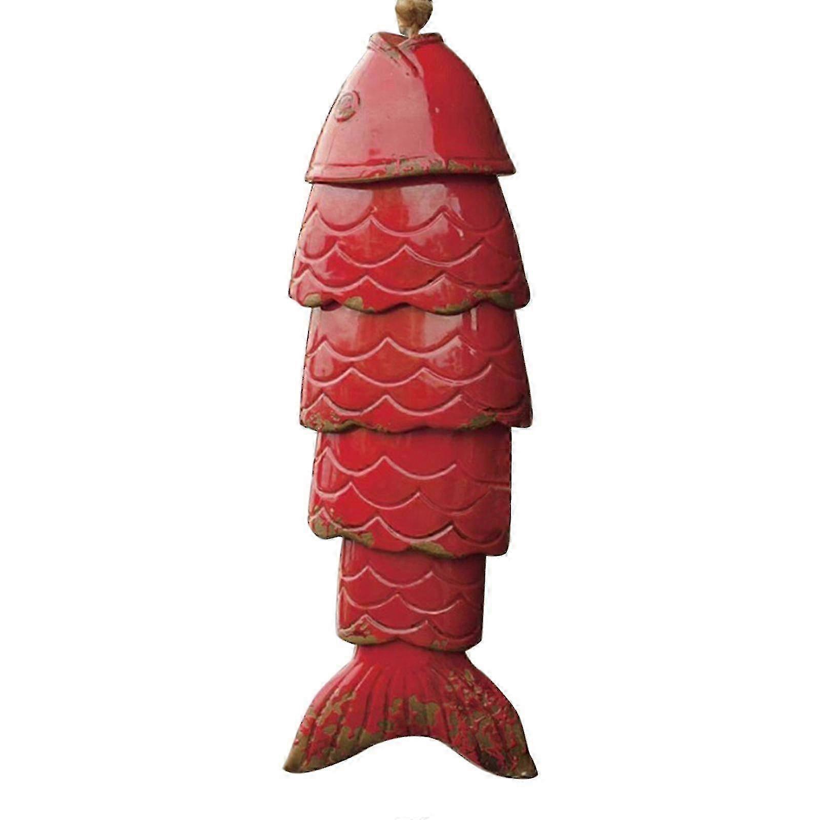 Rustic Koi Fish Wind Chime - Perfect for Porch or Balcony