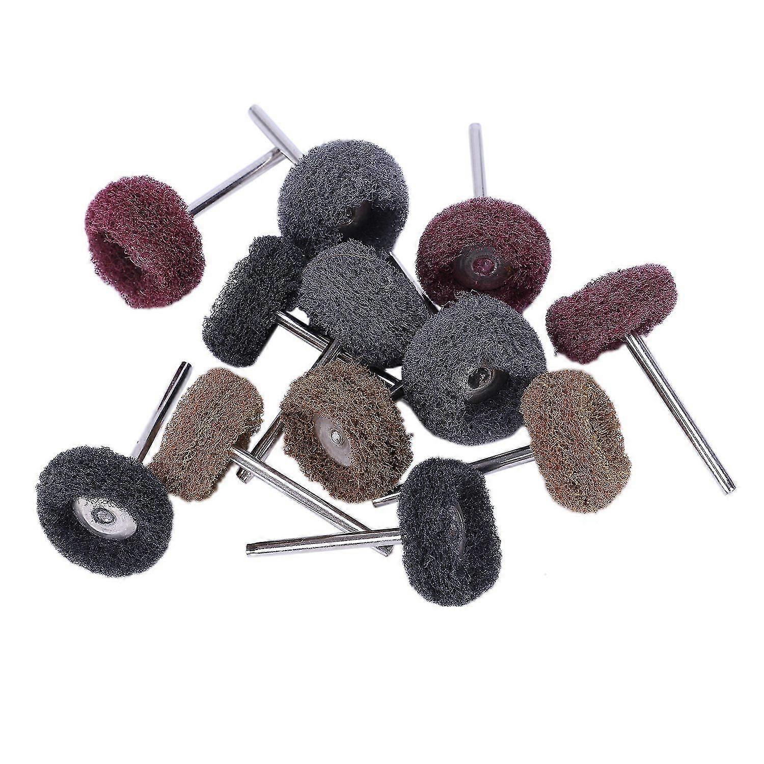 12 stuks polijsten schuren Poolse wiel buffer schurende borstelkop voor rotary-L