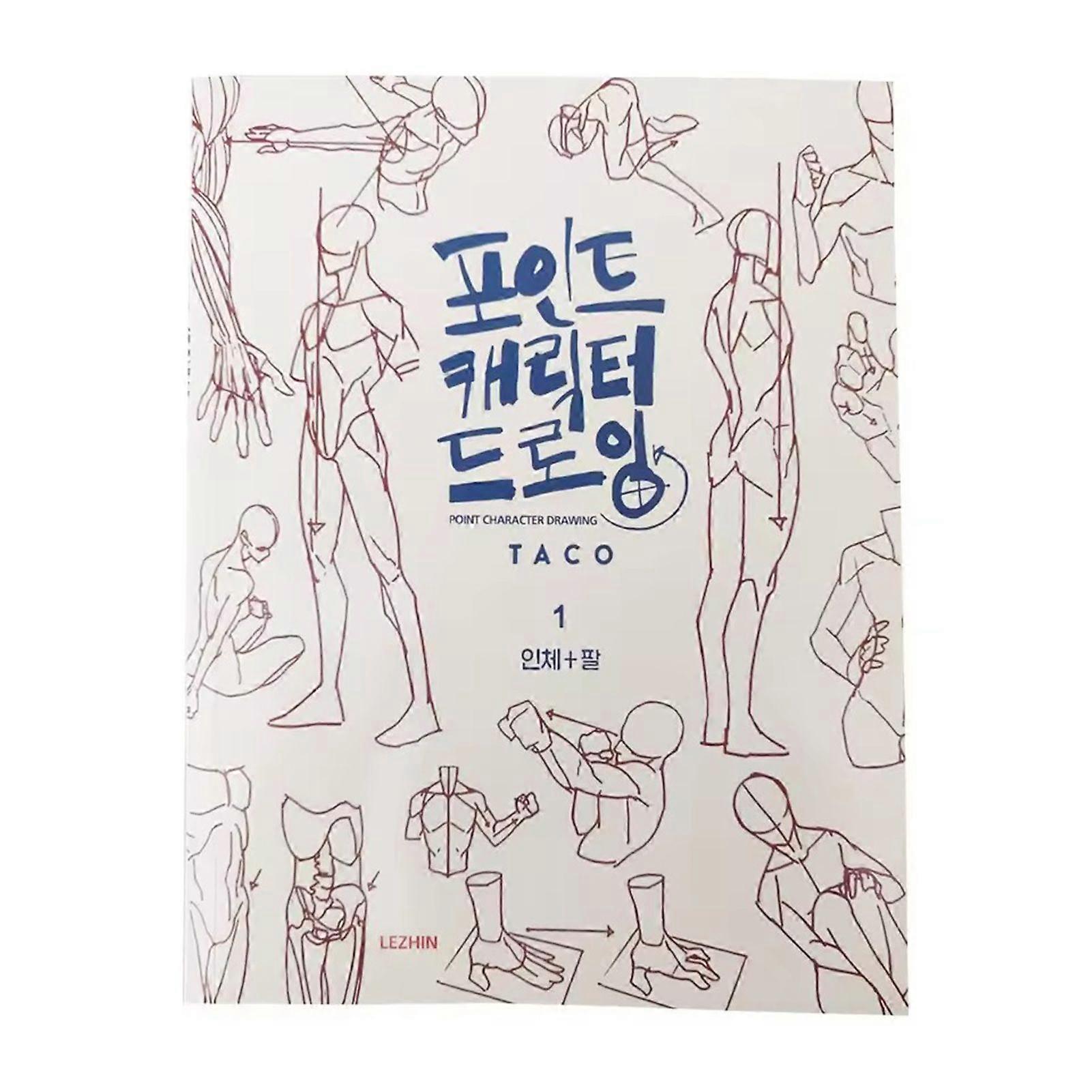 Point Character Drawing Practice Book, Secret Character Drawing Guide for Anime & Webtoon Style Character Drawing Skills Development