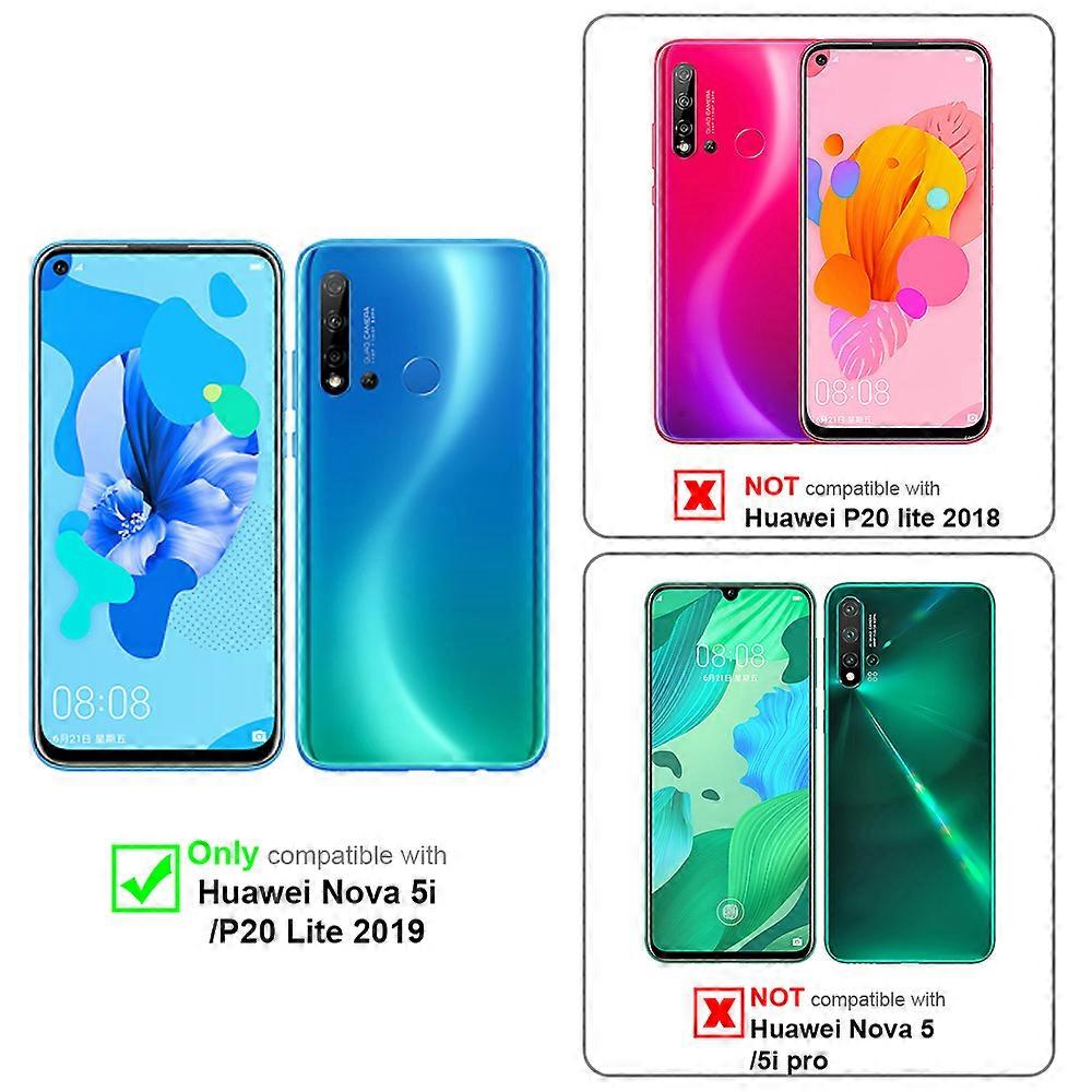 Huawei NOVA 5i / P20 LITE 2019 Case - Protective Case with Card Slots and Stand Function