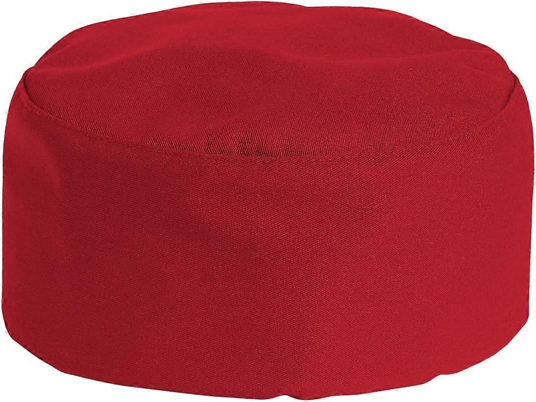 Bonnet de chef unisexe, rouge, taille unique, ajustable