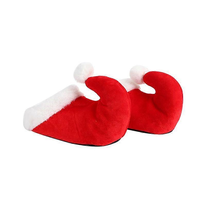 Santa Claus Slippers Polyester Crystal Soft Performance Party Shoes
