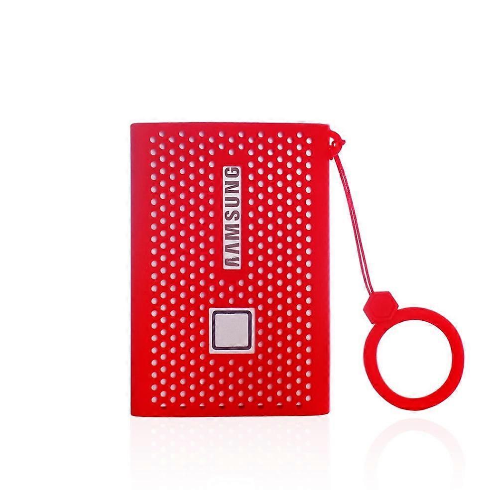 Cover Case for compatible with Samsung T7 Portable SSD,Silicone Protective Storage Travel Case for External Solid State Drives