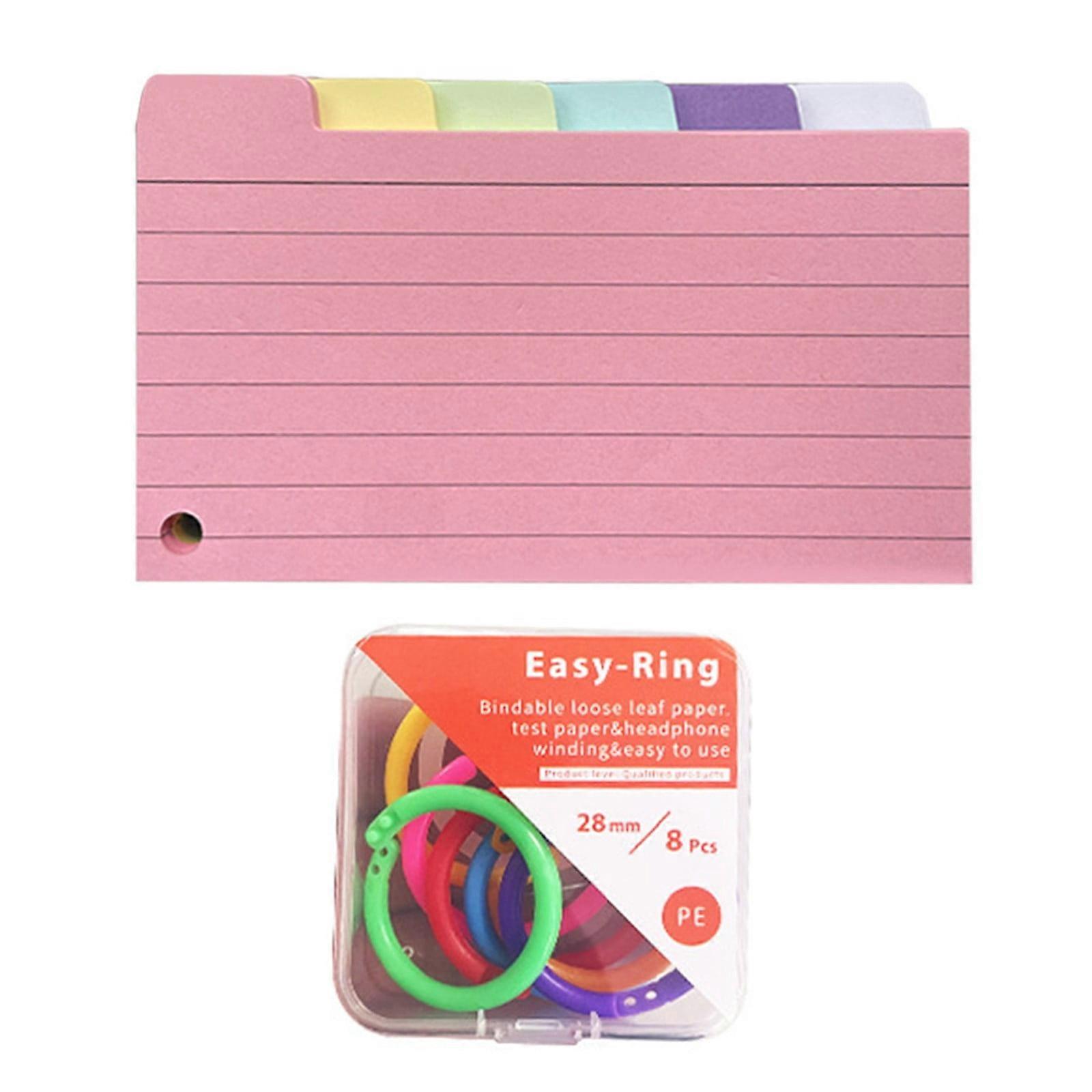150 Pcs Lined Colored Index Cards Flash Cards for Studying, Compatible with Office and School Supplies, 1 Box