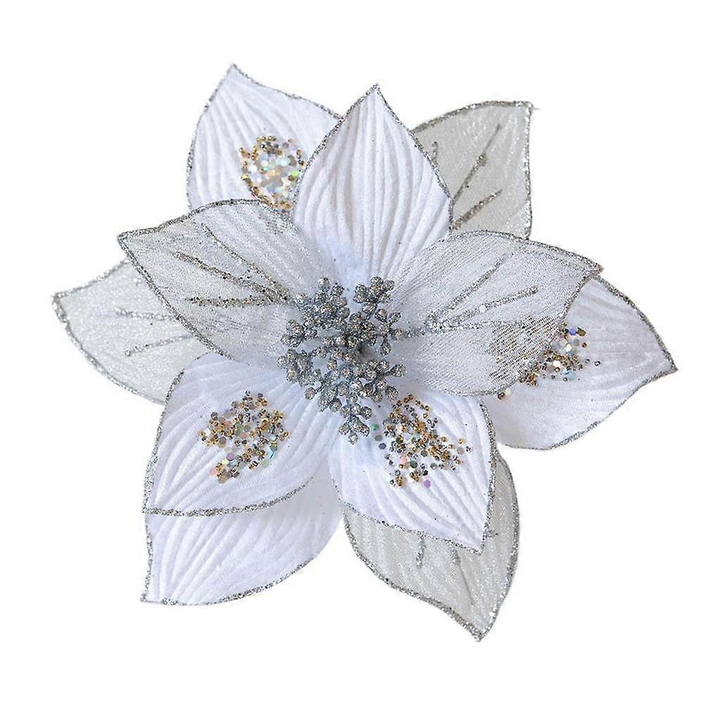 Easy Application Design Christmas Tree Decorations Glitter Sequins Flowers