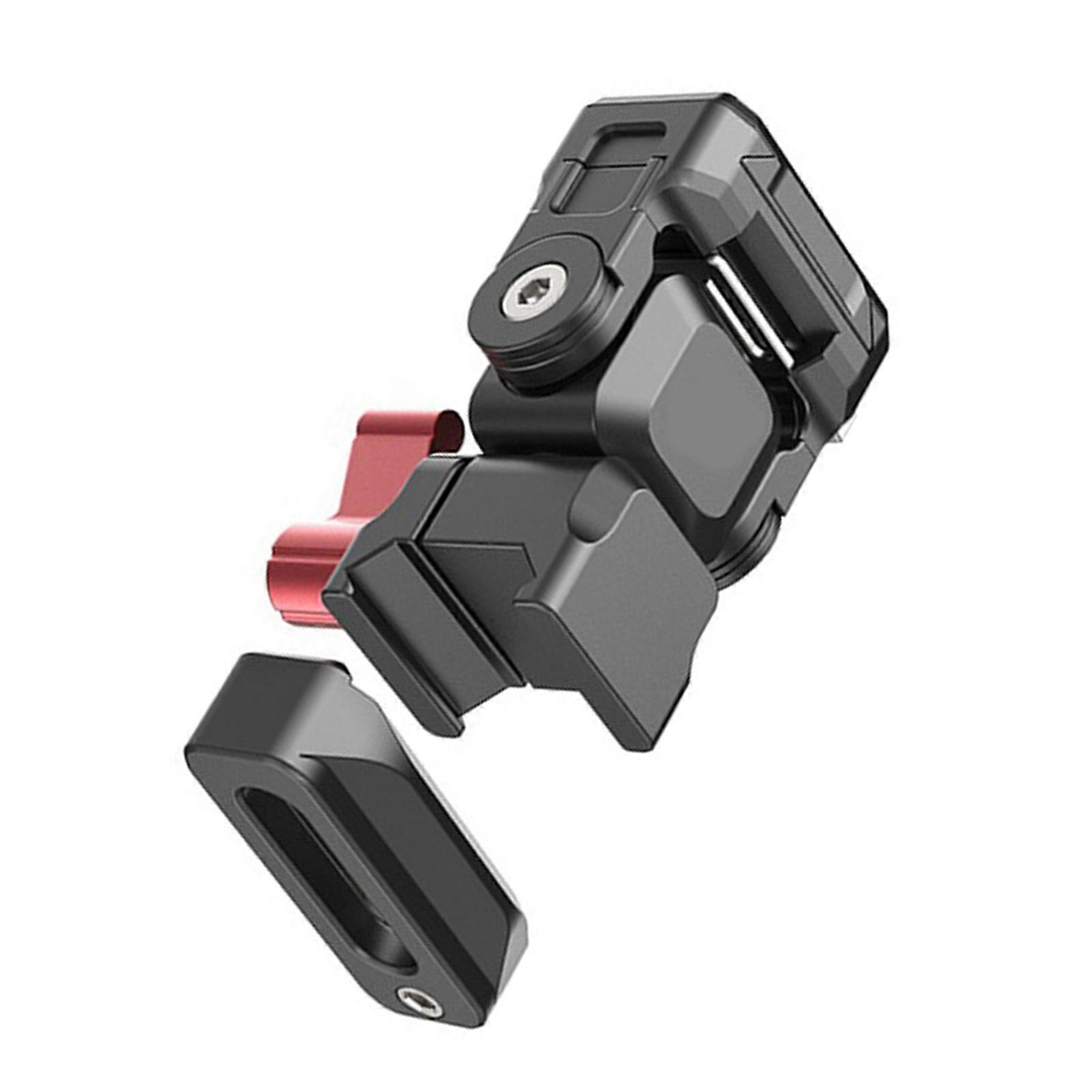 Compactly Quick Release Camera Monitor Mount Bracket With 360°Rotations 240°Tilt Adjustment For Photography Accessories Multicolor