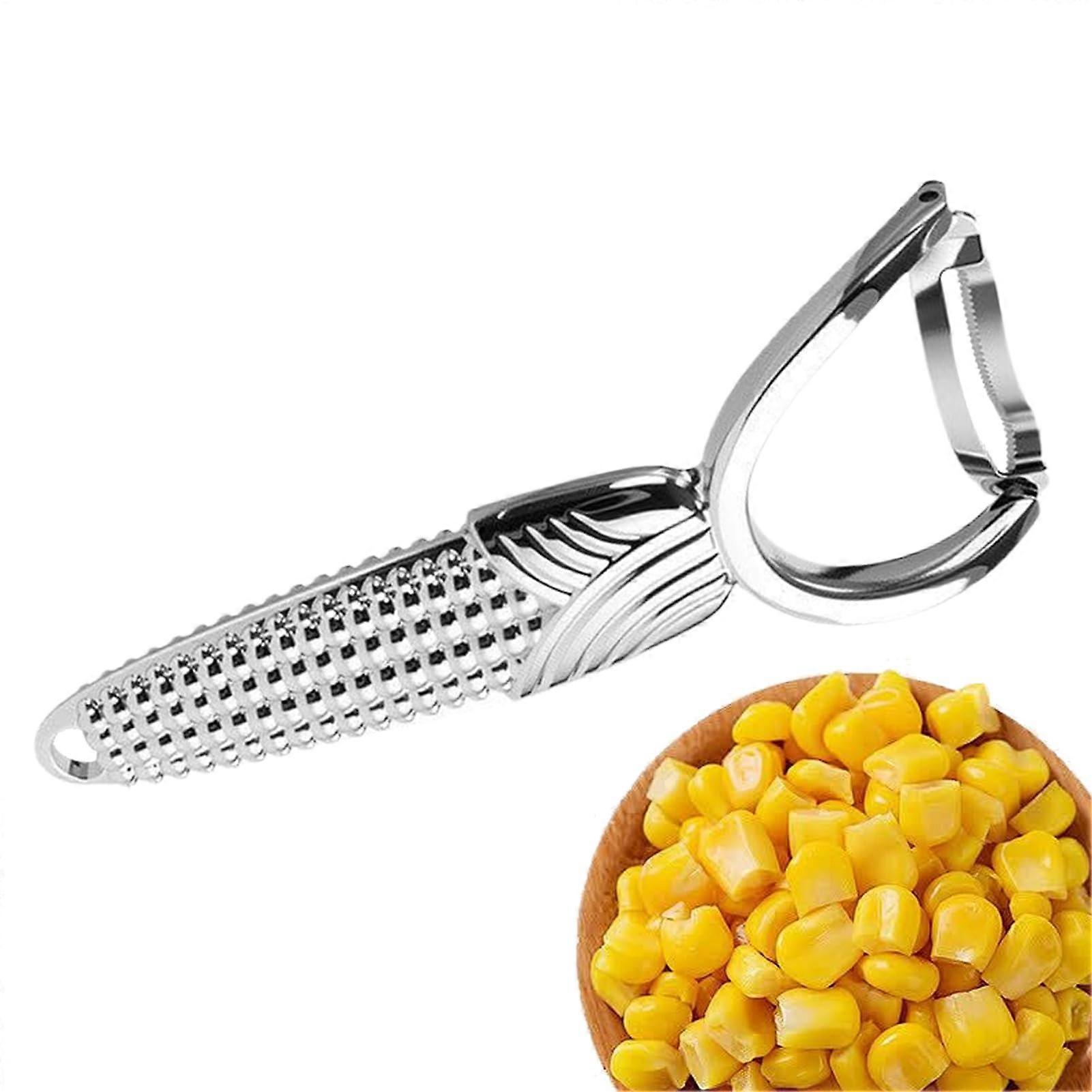 Corn Peeler Manual Stainless Steel Tool for Quick Kernel Removal Home Kitchen Farm Use