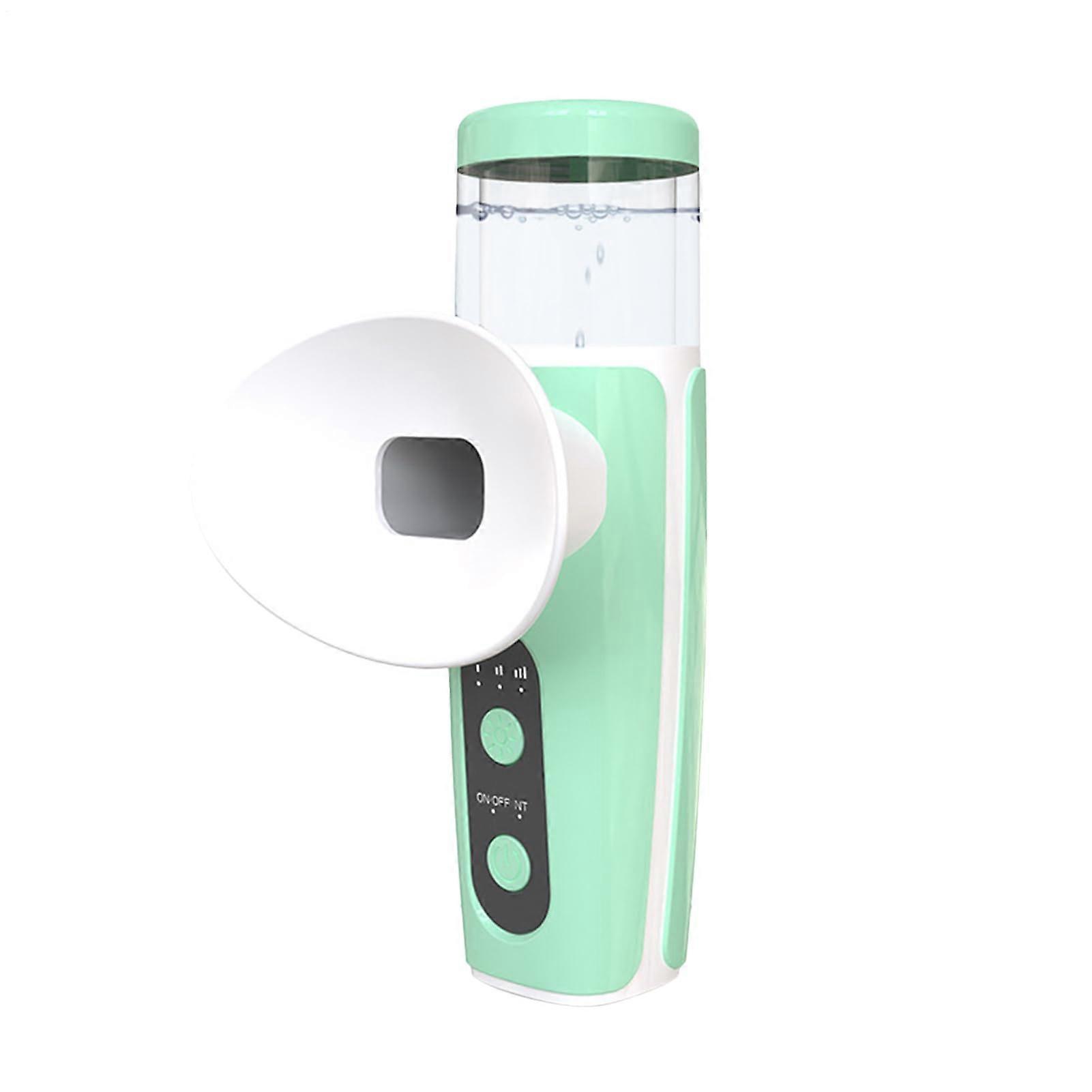 Eye Steamer Nano Mist Device Rechargeable Spray Unit Portable Tool With Adjustable Temp Sprayer Moisturizing Vapor Green