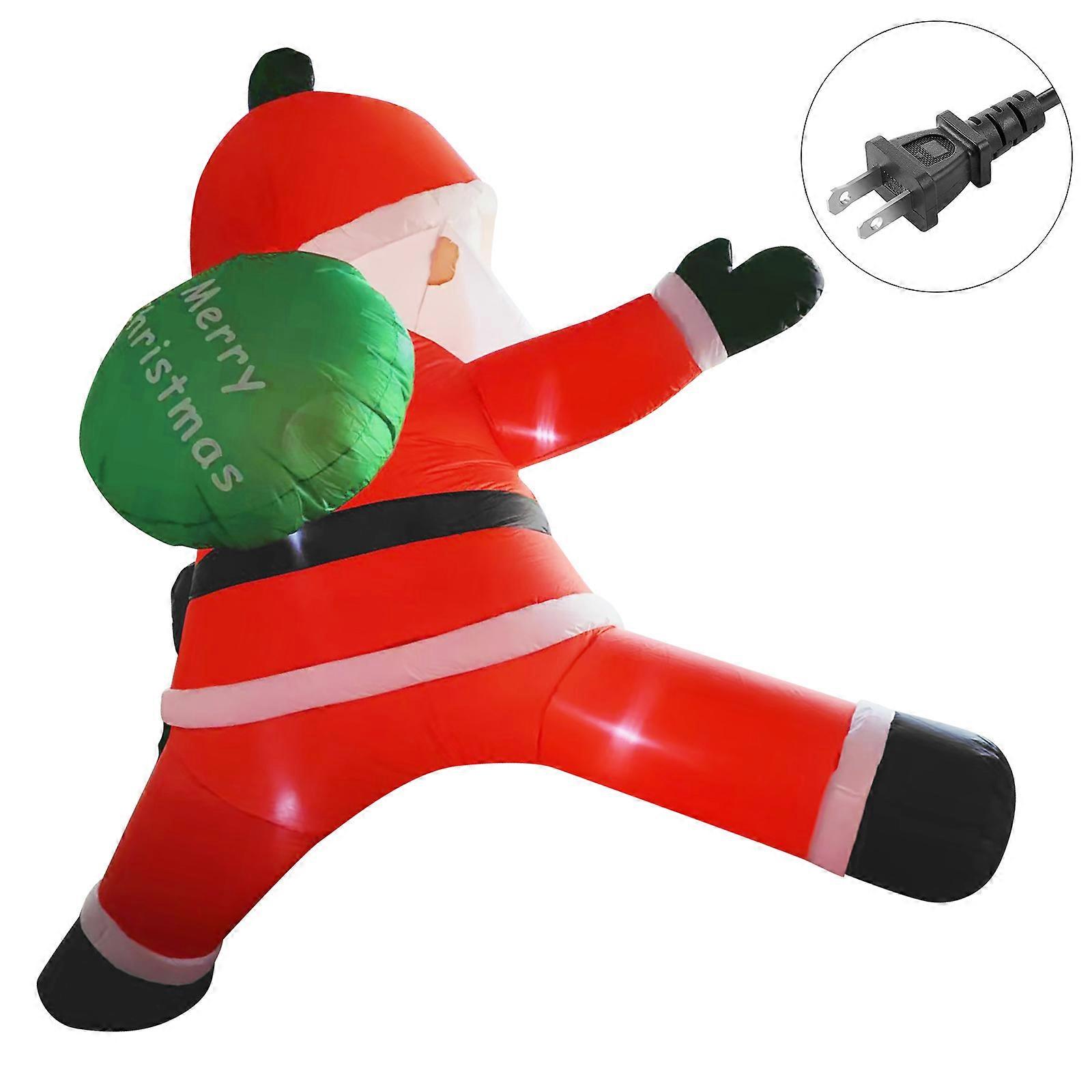 Tall Polyester Inflatable Christmas Display Tear Proof Substance Secure Attachments Suitable For Inside Festivities Multicolor