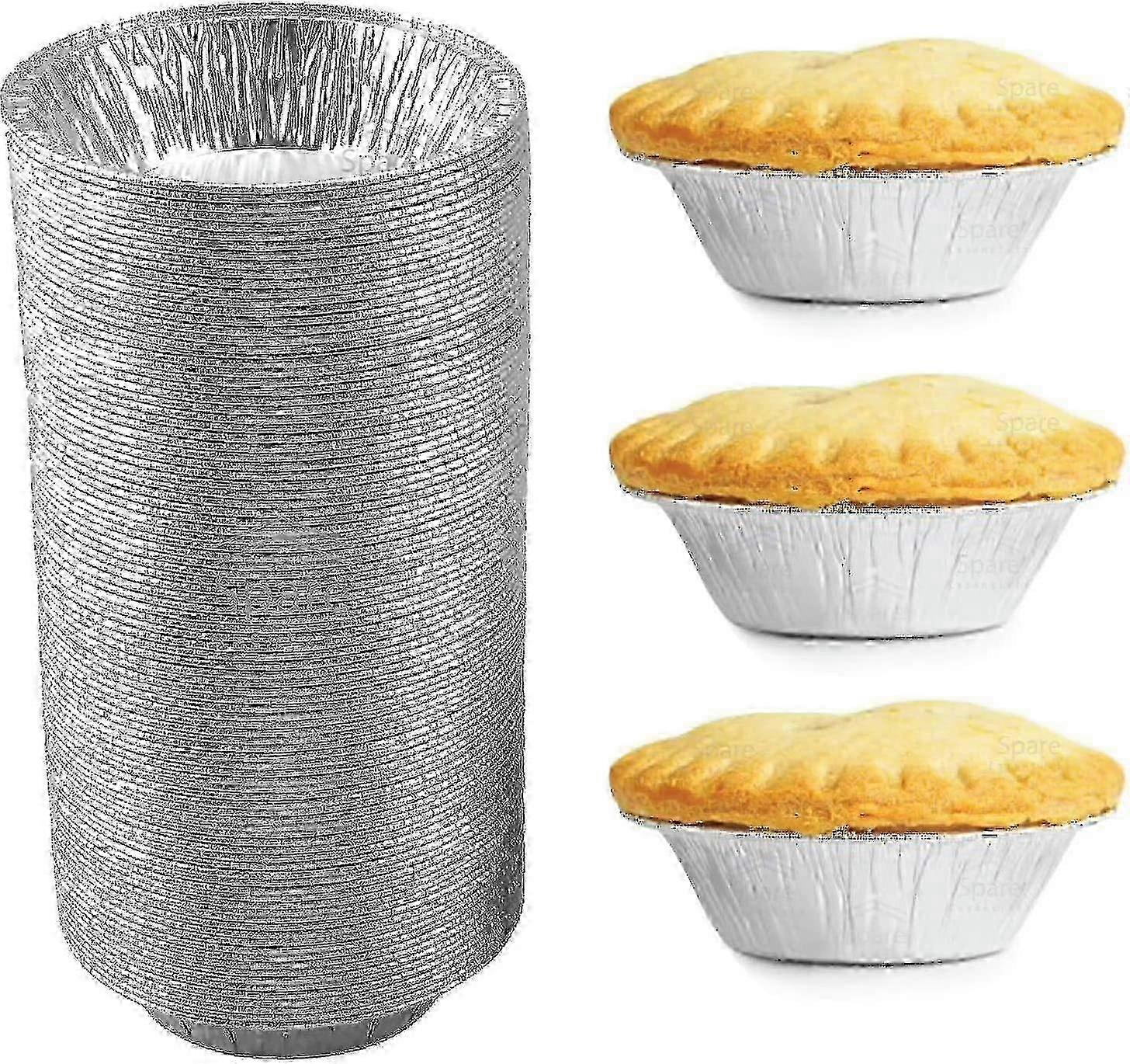 再加熱とベーキングのための使い捨て5インチタルト缶 - 120アルミ鍋