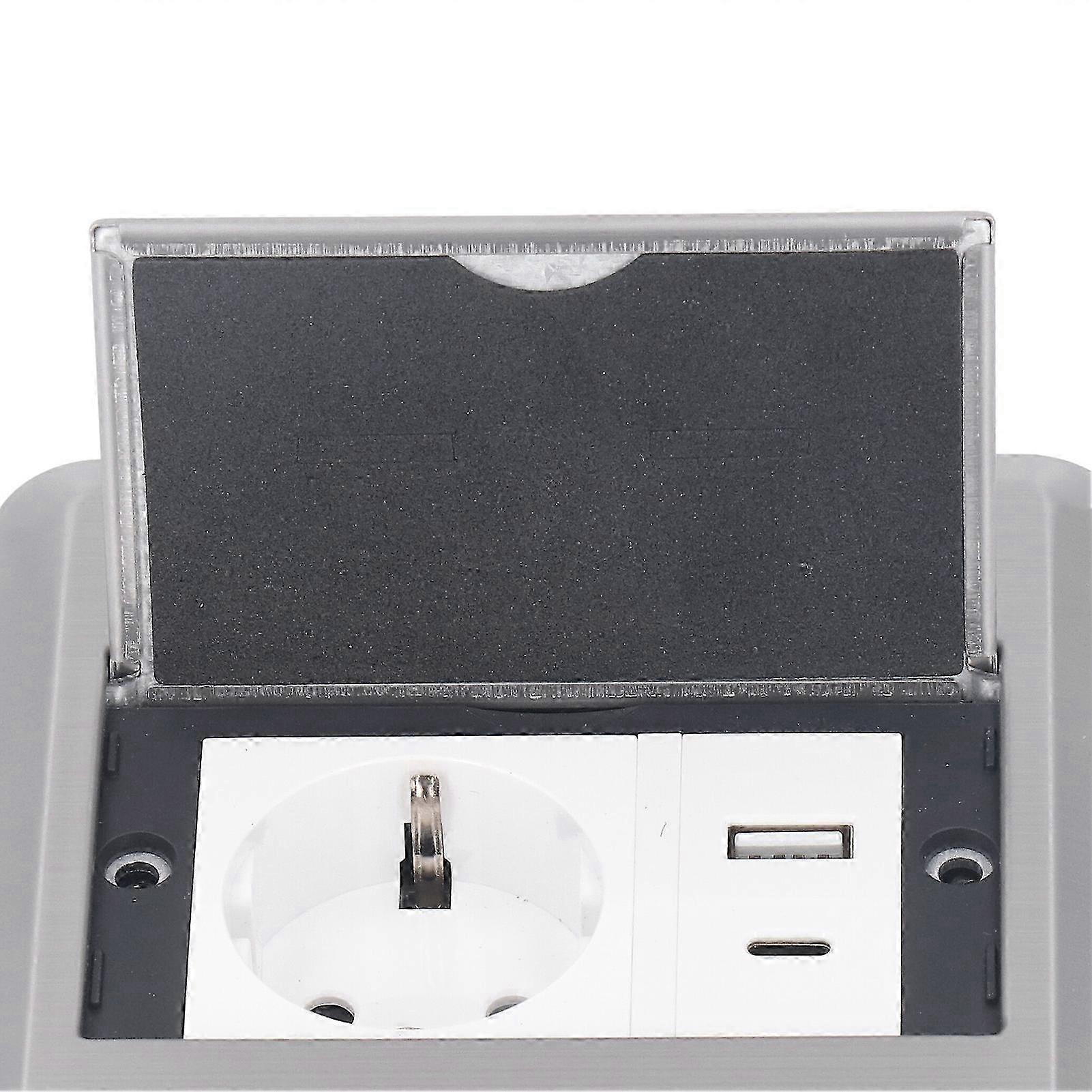 Floor Socket 16A USB Type C Outlet AC250V for Store