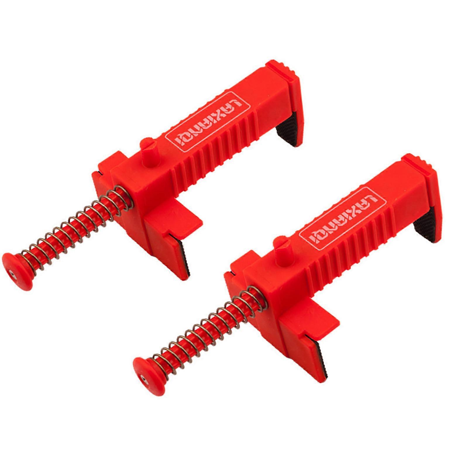 2Pcs Brick Liner Runner Leveling Measuring Wire Drawer Tool Fixers Brick Line Clips Puller Wire Clamps For Building Multicolor