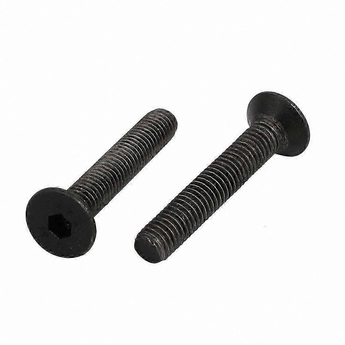 2pcs M5x30mm Countersunk Hex Socket Bolts with Left Hand Thread DIN7991