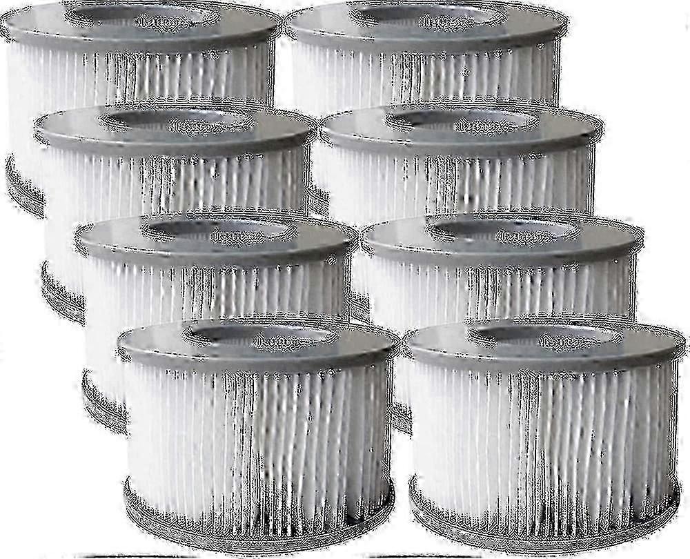 2025 Set of 8 Replacement Filters for Mspa Inflatable Pool and Jacuzzi