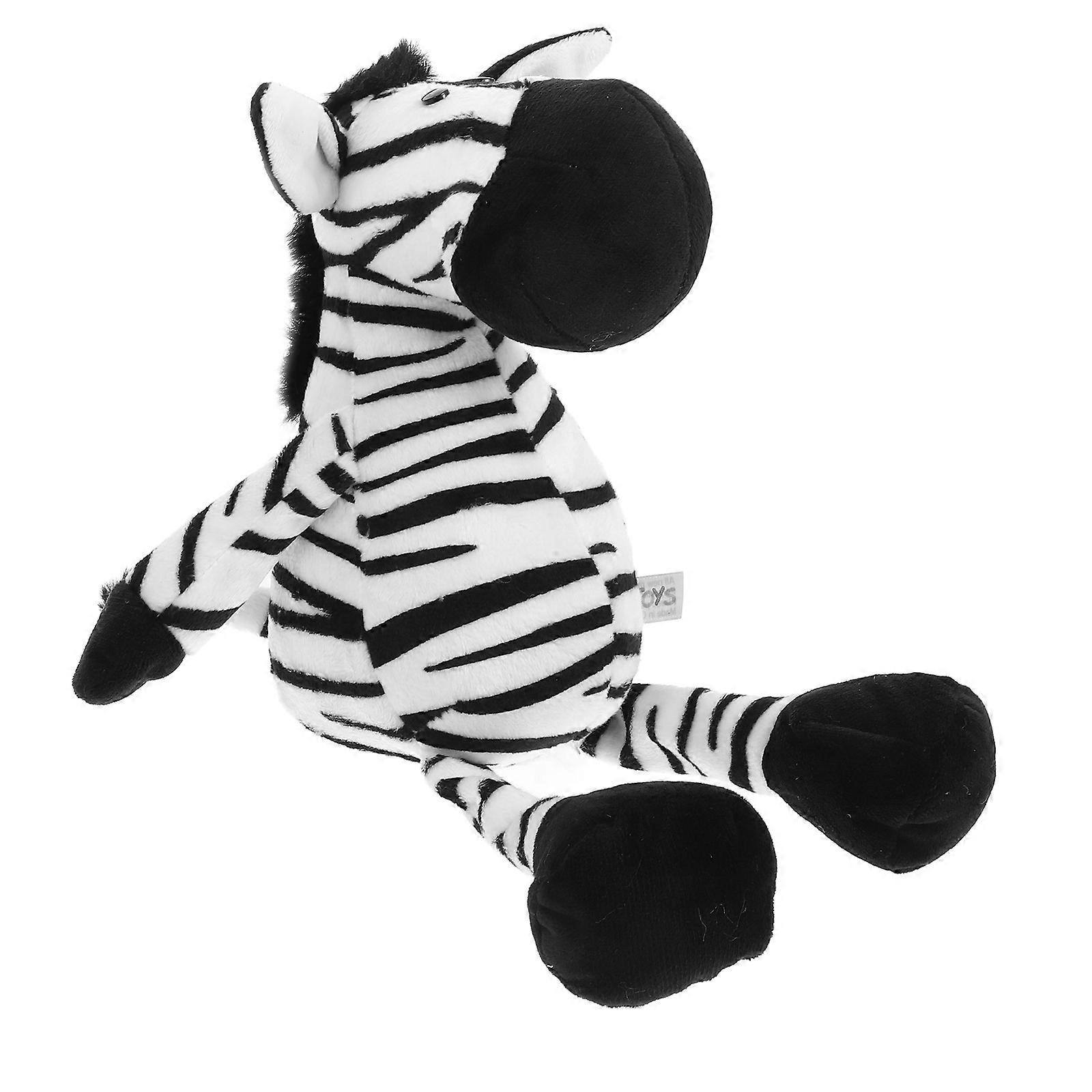 Decorative Stuffed Zebra Toy for Kids Playing Adorable Plush Toy