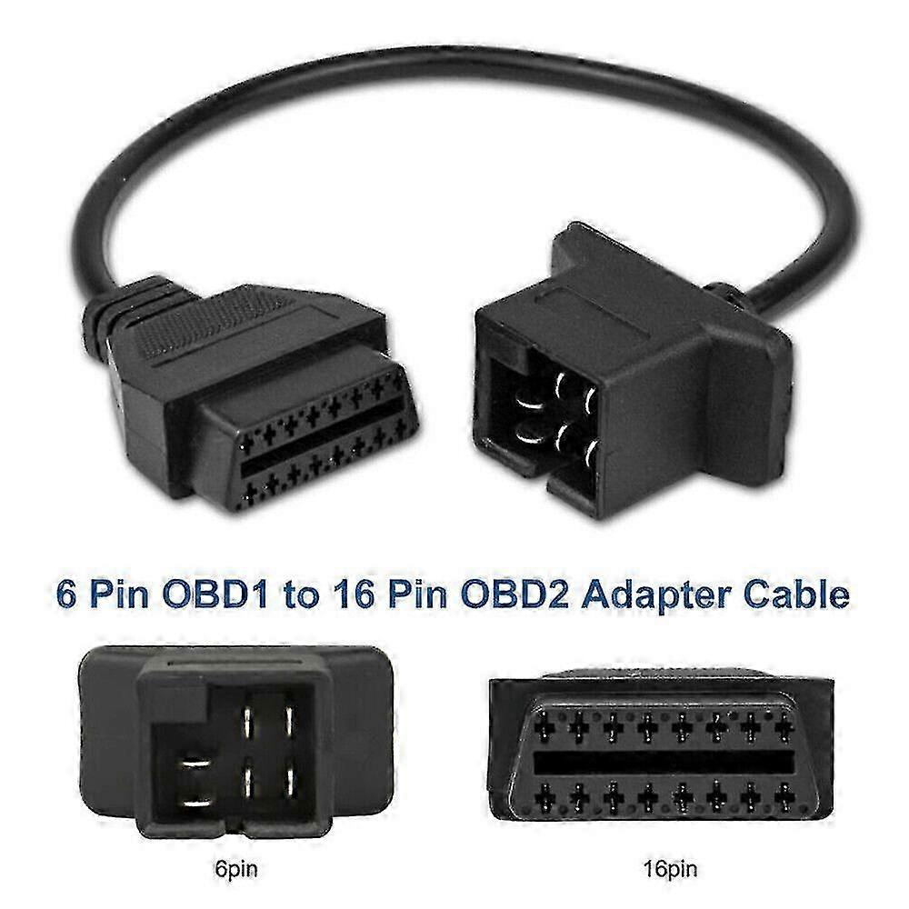 6 Pin OBD to OBD2 Check Engine Adapter Cable Code Reader For Chrysler Jeep Dodge f26